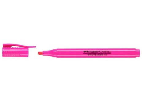 Faber-Castell Textliner 38 Textmarker – Pink, Keil/Fein 1/4 mm, schnell trocknend