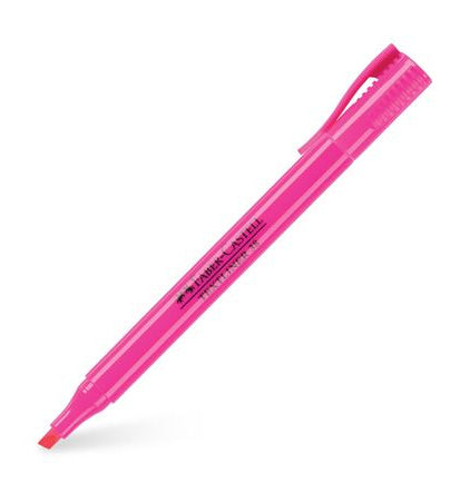 Faber-Castell Textliner 38 Textmarker – Pink, Keil/Fein 1/4 mm, schnell trocknend