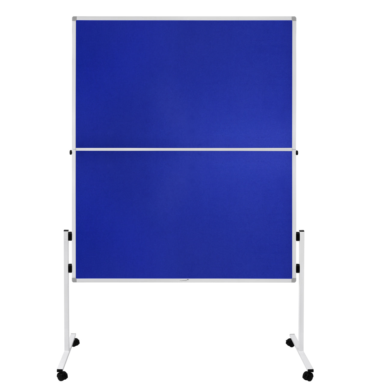 Legamaster Moderationswand – Filz, mit Rollen, doppelseitig – 120 × 150 cm – Blau, Alurahmen