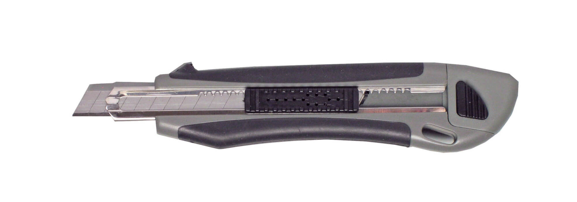 MAUL Cutter Profi – Abbrechmesser 9 mm, einziehbar, Kunststoff, grau