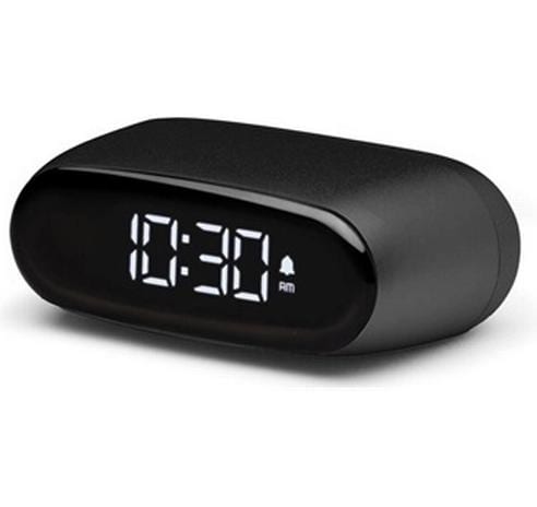 LEXON Digitalwecker – Snooze, USB, 6,5 × 4,5 × 2,5 cm, Schwarz