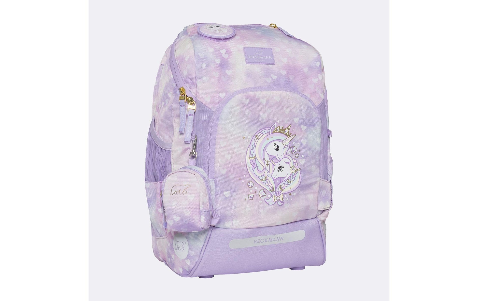 Beckmann Active Air FLX – Schulrucksack-Set 6-teilig, Unicorn Princess, 25 l, 22×39×26 cm