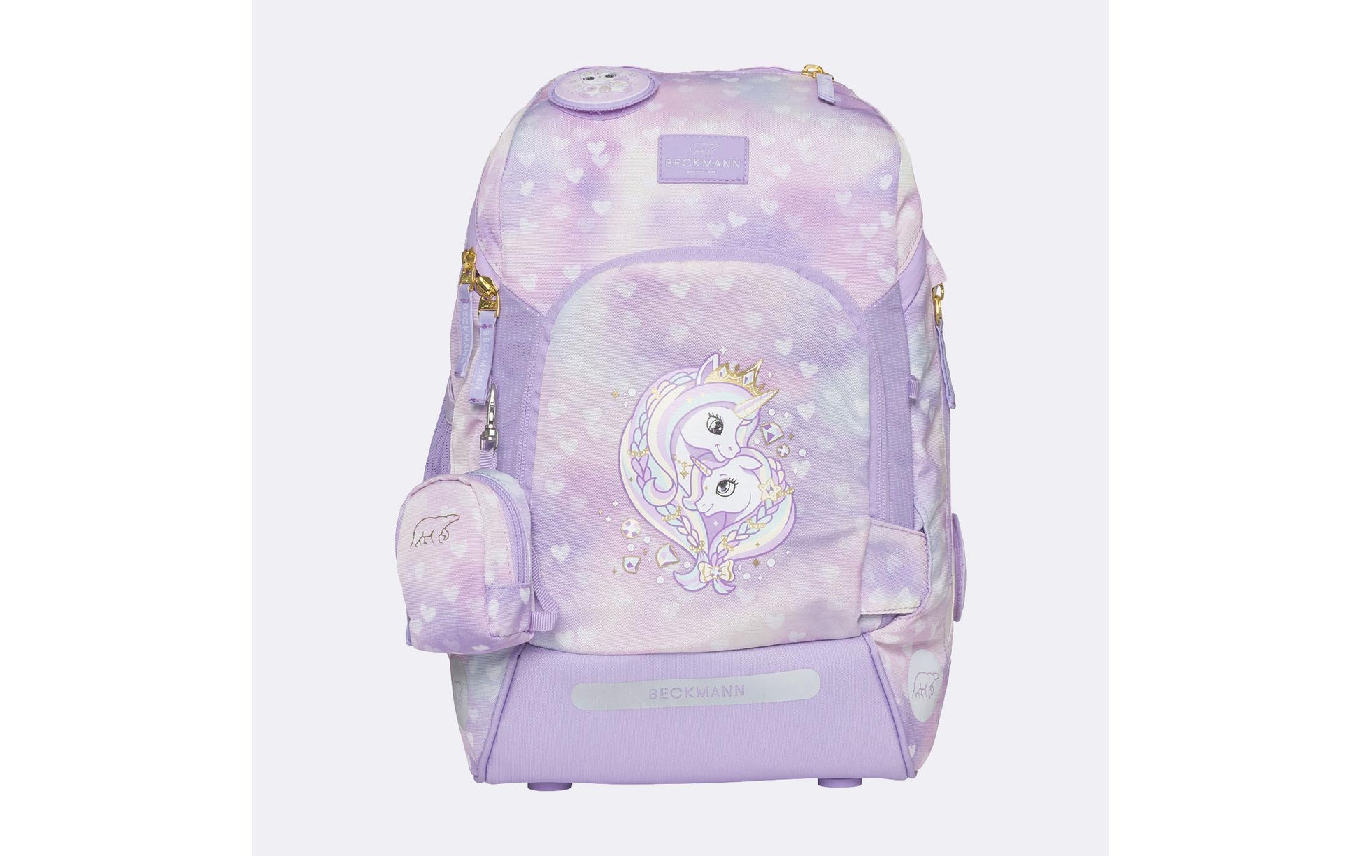 Beckmann Active Air FLX – Schulrucksack-Set 6-teilig, Unicorn Princess, 25 l, 22×39×26 cm