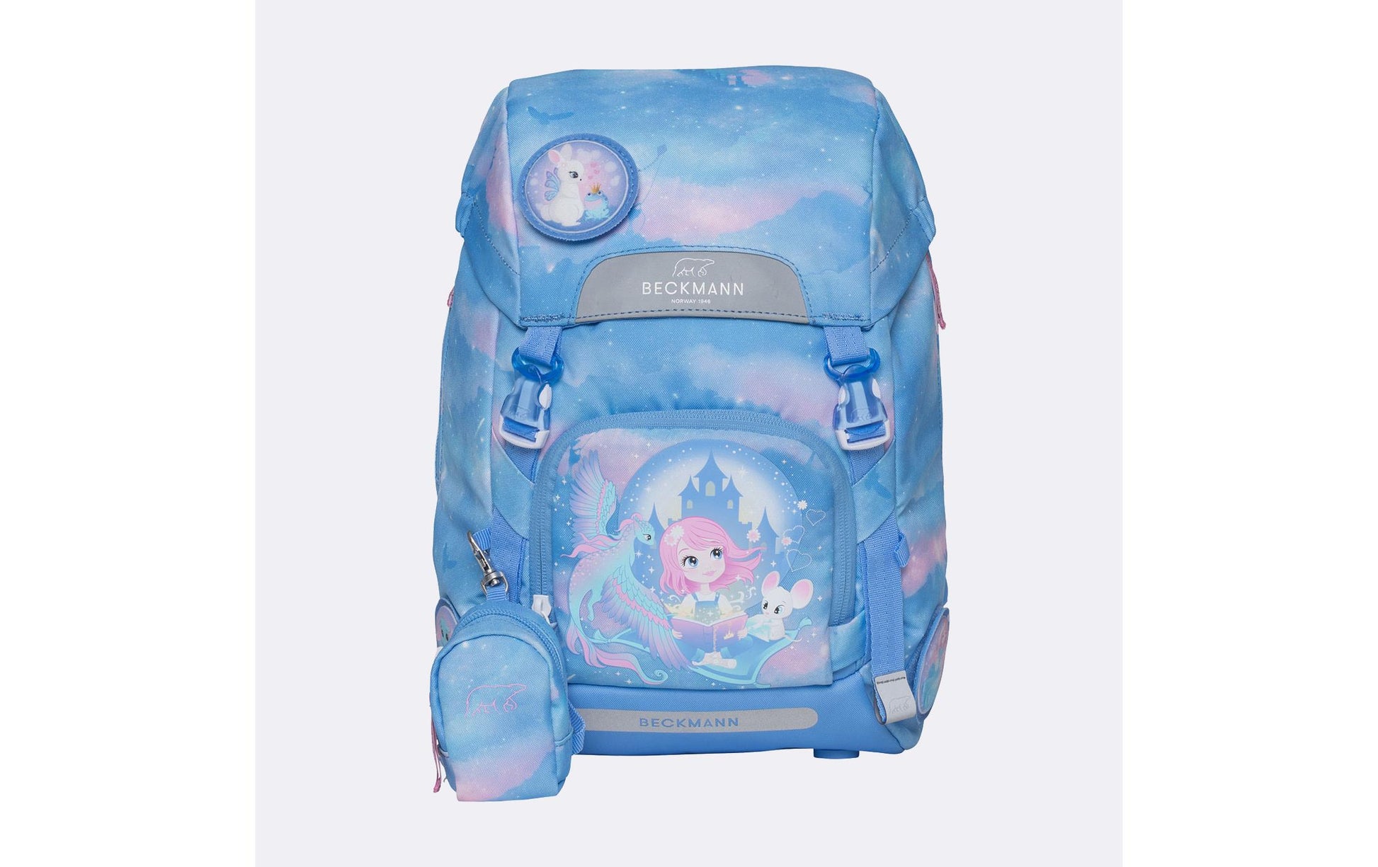 Beckmann Classic – Schulrucksack-Set 6-teilig, Fairytale, 22 l, 24×37×25 cm