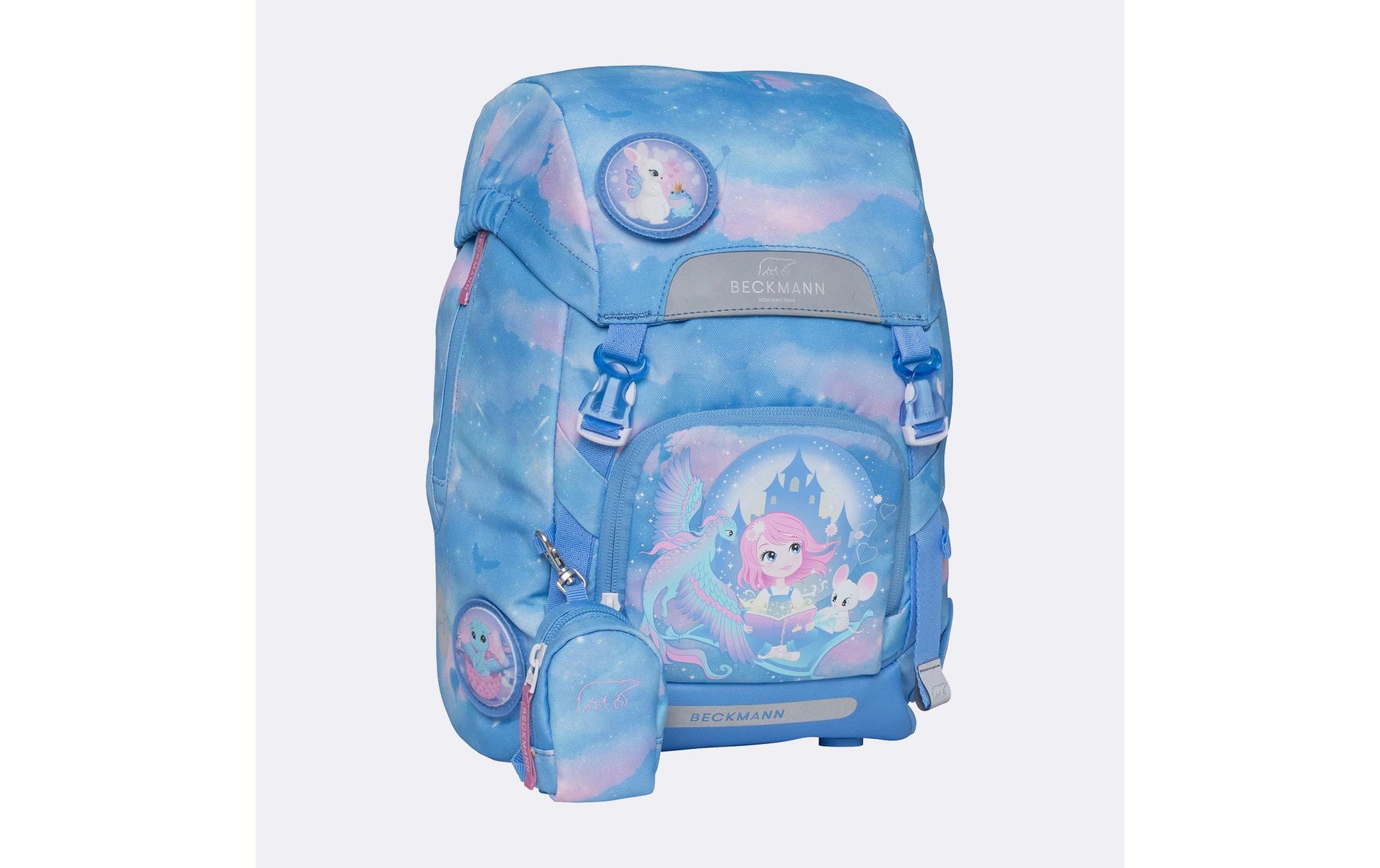 Beckmann Classic – Schulrucksack-Set 6-teilig, Fairytale, 22 l, 24×37×25 cm
