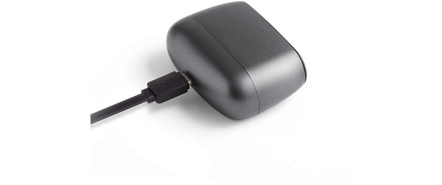 LEXON Minut Wecker – digital – 6,5 × 4,5 × 2,5 cm, dunkelgrau, USB, Schlummertaste