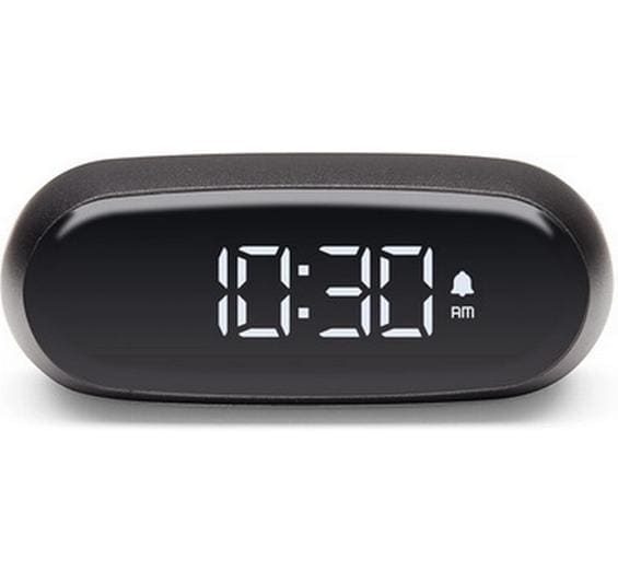 LEXON Minut Wecker – digital – 6,5 × 4,5 × 2,5 cm, dunkelgrau, USB, Schlummertaste