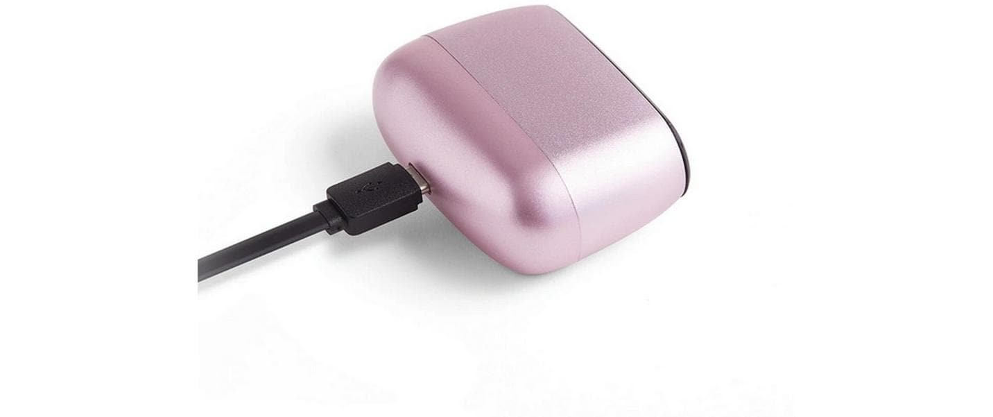 LEXON Digitalwecker – Schlummerfunktion, USB, 6,5 × 4,5 × 2,5 cm, Rosa