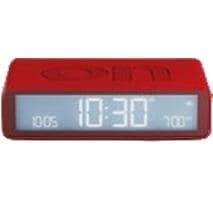 Lexon Flip Classic Digitalwecker – Snooze, USB, 10,4 × 2,6 × 6,5 cm, Rot
