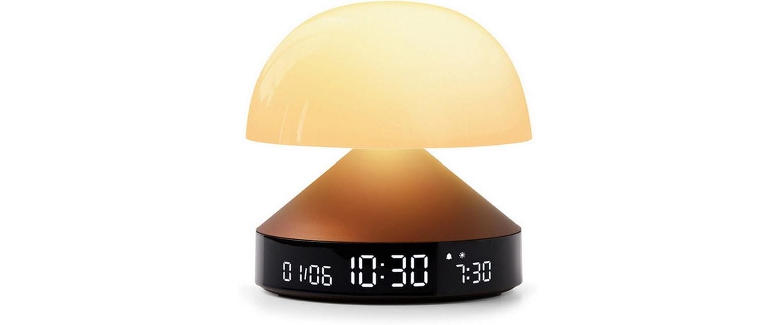 Lexon Lichtwecker Mina Sunrise – digital – 11,0 × 11,0 cm, bronze, Aluminium, USB, 5 Wecktöne