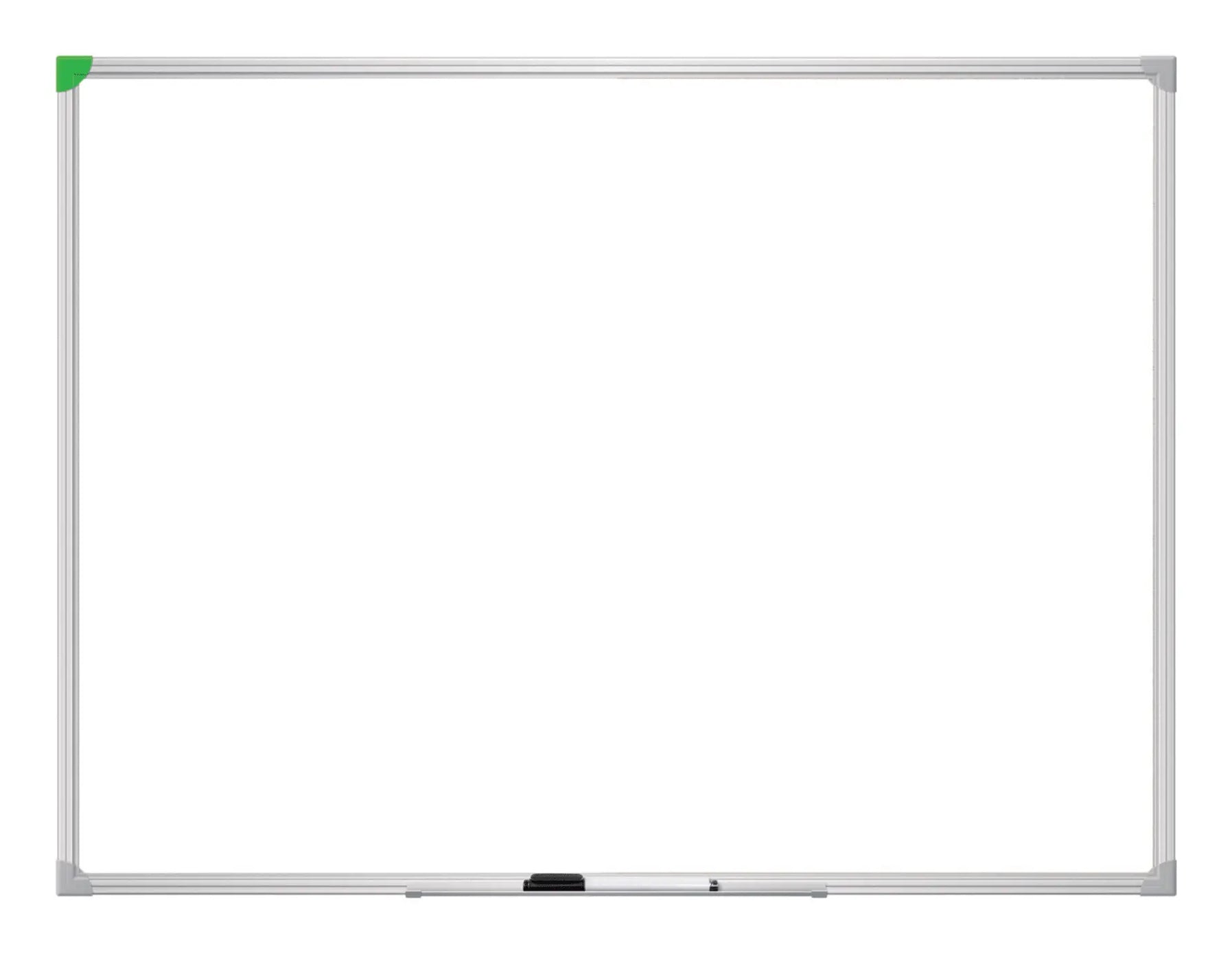 Franken Whiteboard – 60 × 45 cm, lackierter Stahl, magnetisch, Alu-Rahmen, Wandmontage, inkl. Stiftablage
