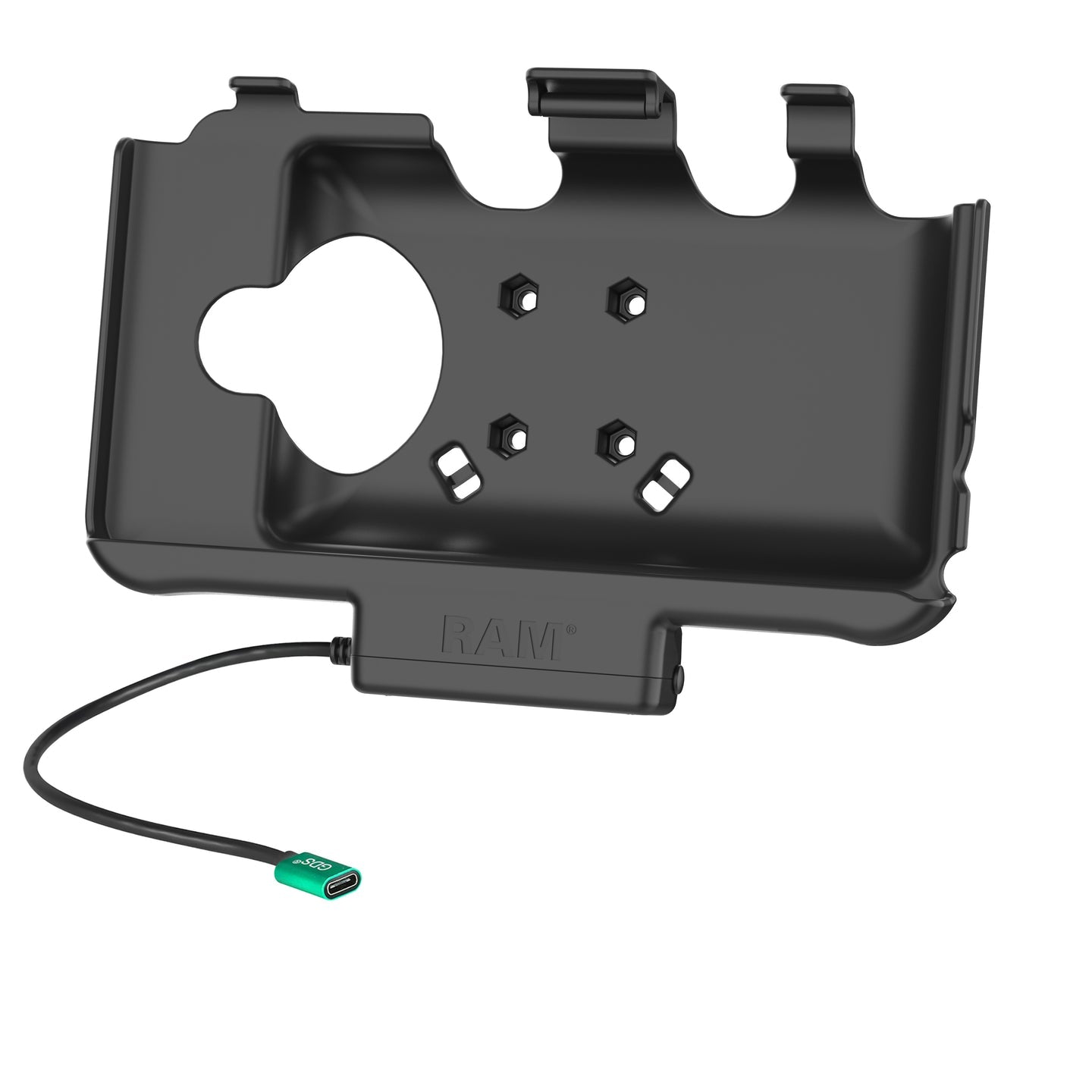 RAM Mounts RAM-HOL-SAM60CPU Lade-/Daten-Cradle – Auto – für Samsung Tab Active5/Tab Active3/Tab Active2 – Schwarz