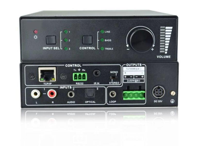 Vivolink Stereo-Verstärker, 2-Kanal, 50 W/Kanal