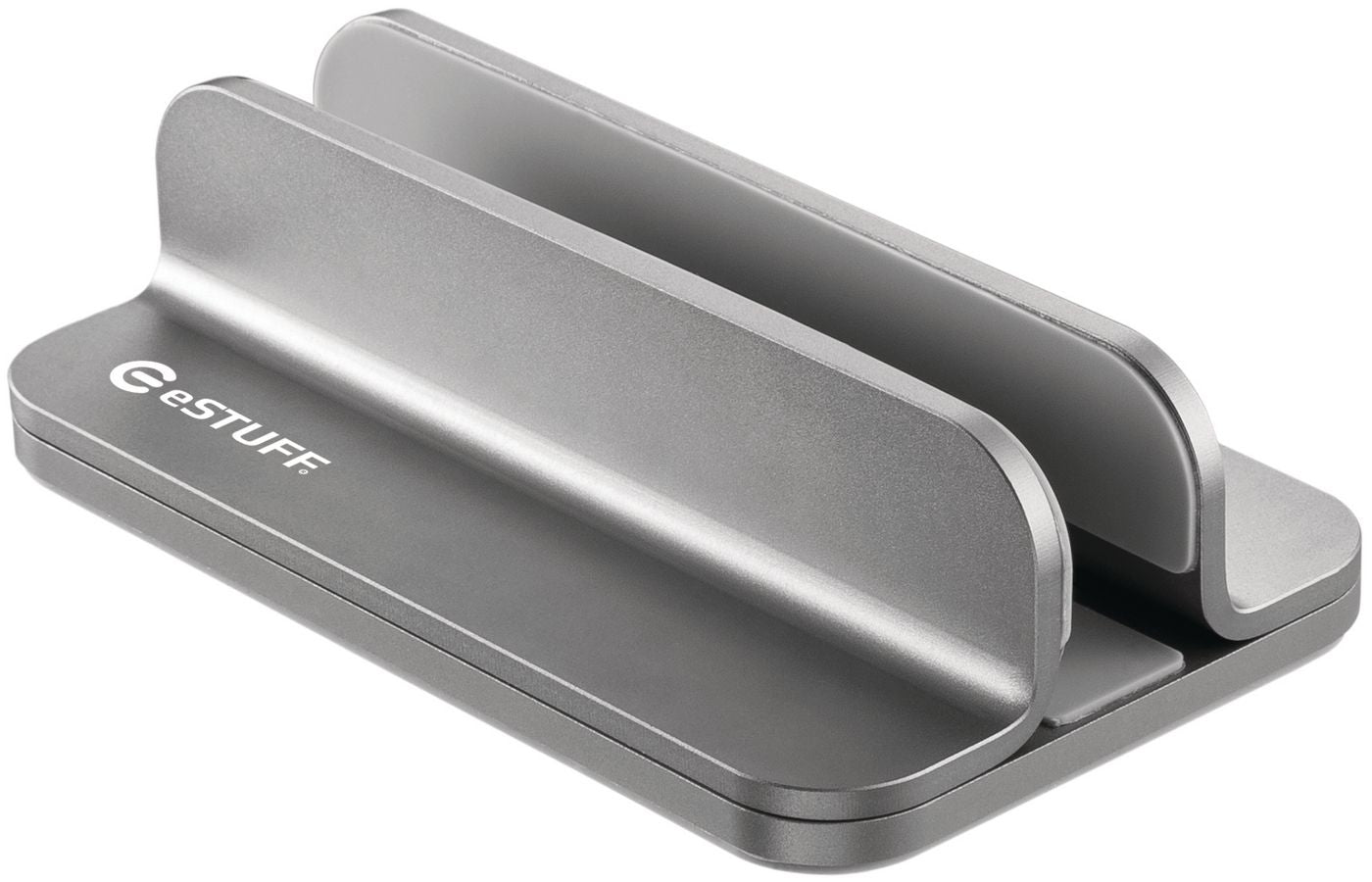 eSTUFF Tablet-Ständer – für Tablets, bis 5 kg, Breite 11–45 mm – Grau