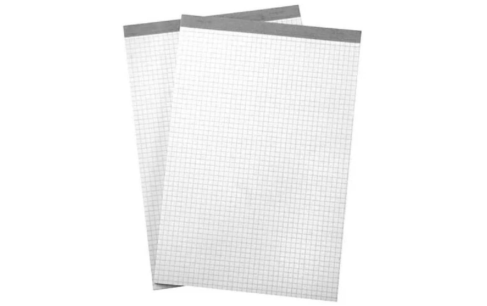 Büroline Notizblock – A7 – 4 mm kariert – 60 Blatt – 65 g/m² – 4 Stück