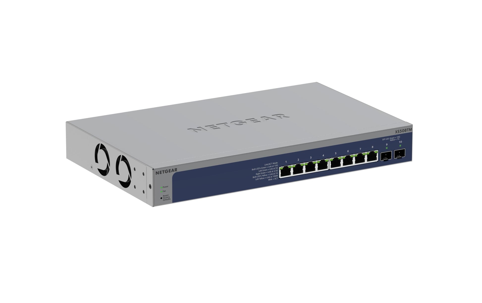 NETGEAR XS508TM – Managed Switch – 8×10G, 2×SFP+, L2/L3