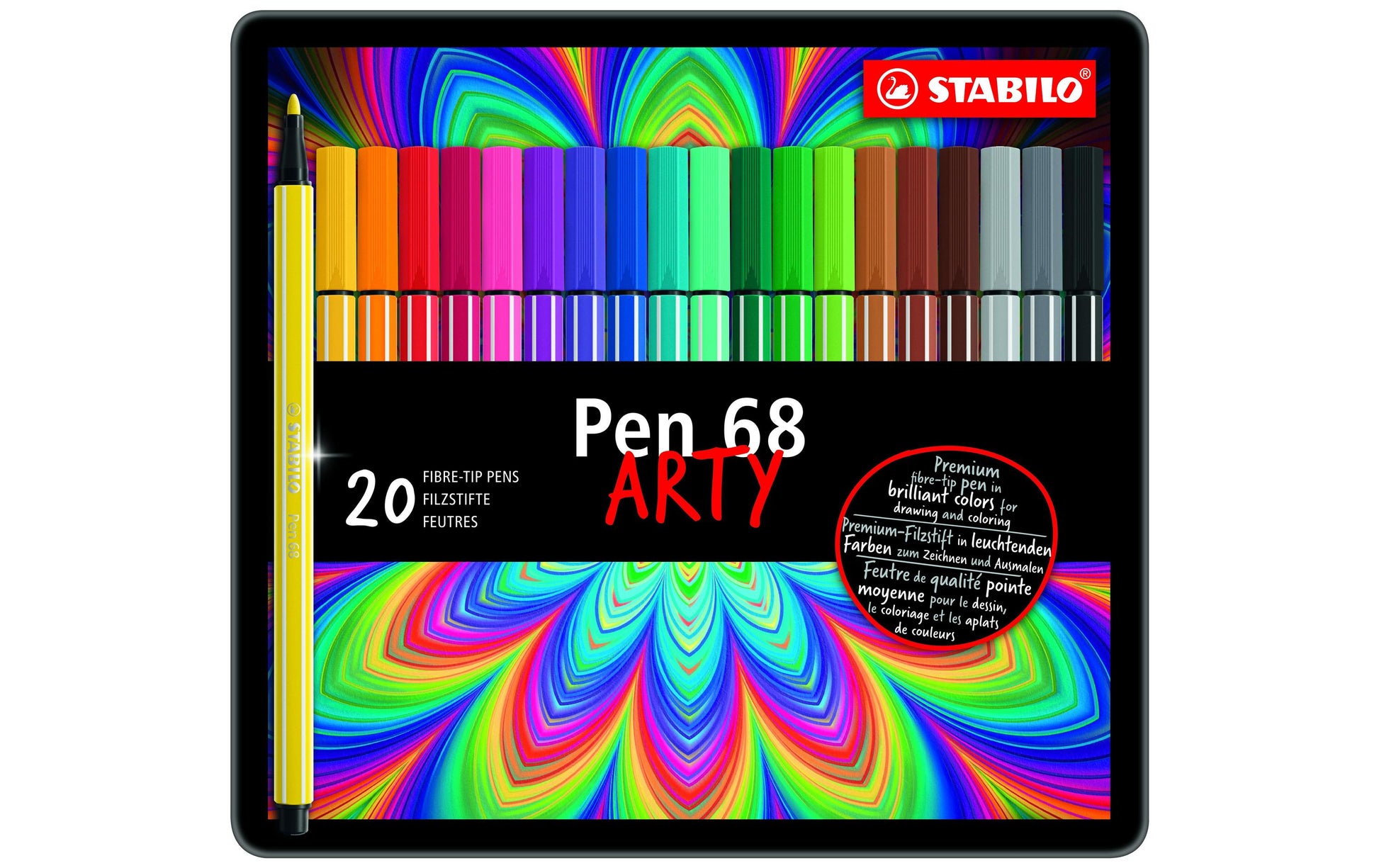 STABILO Filzstifte, Strichbreite 1 mm, 20 Farben