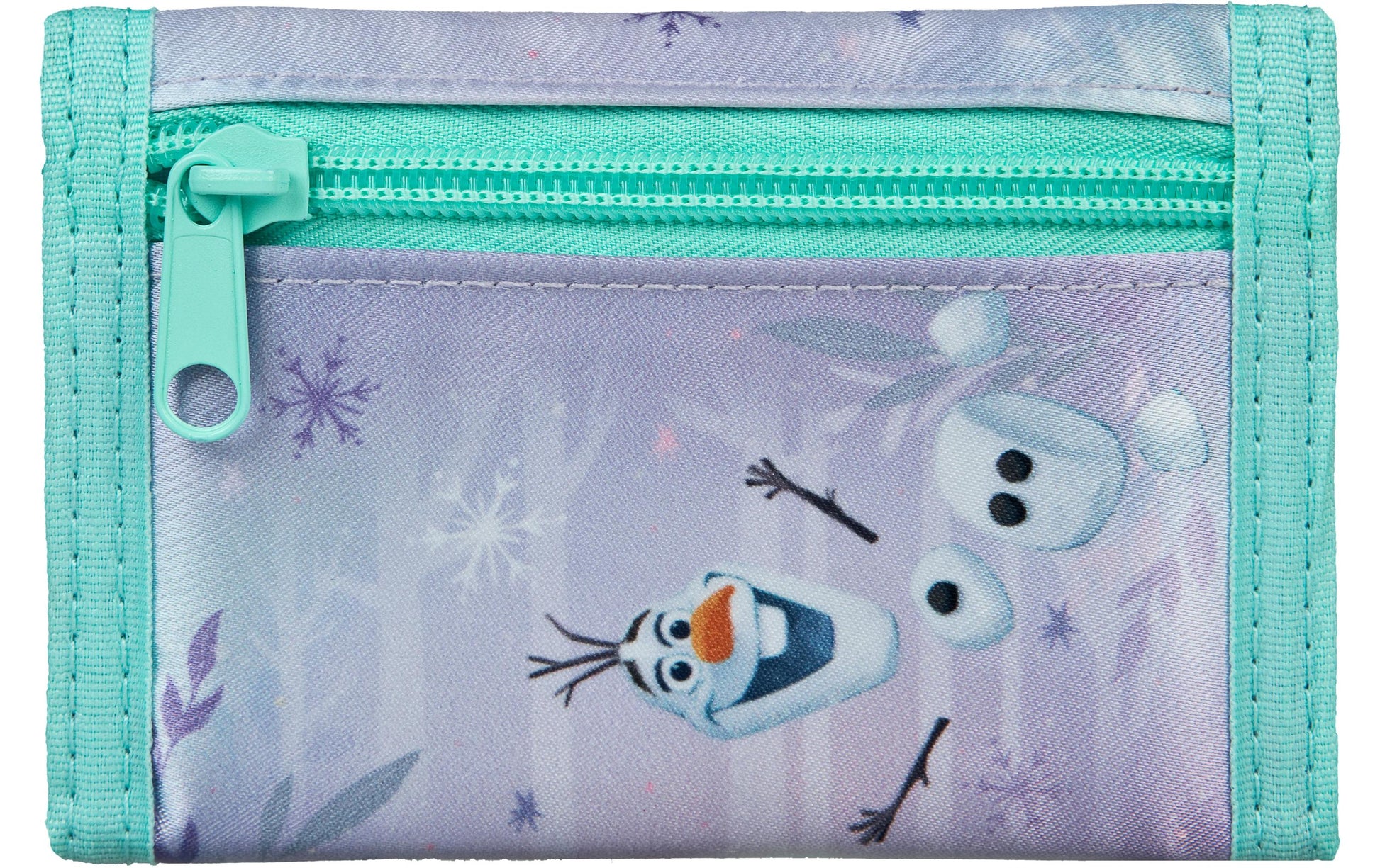 Undercover Brieftasche – Klettverschluss, mit Münzfach, Reissverschlusstasche – 13 × 9 × 2 cm – Lila