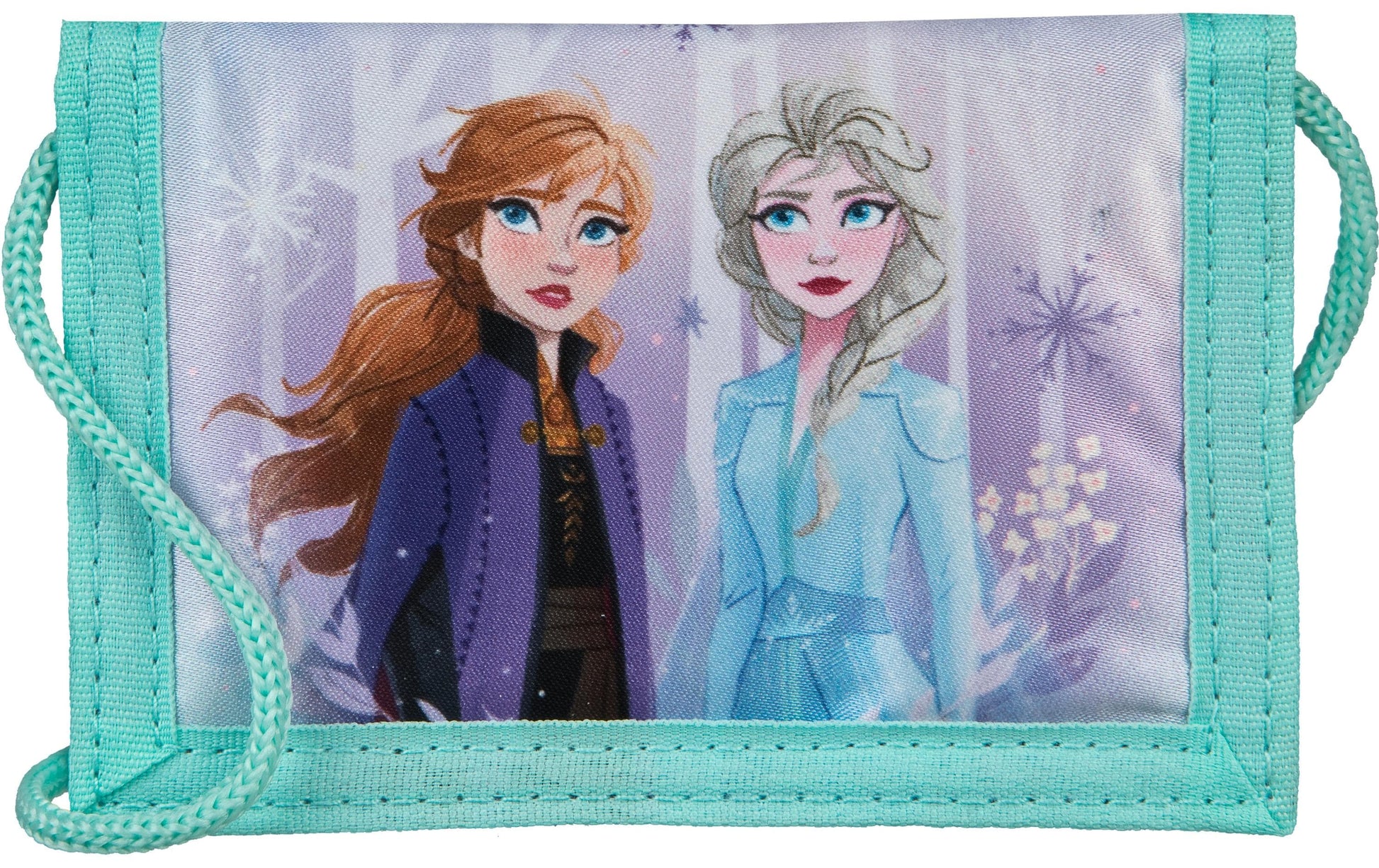 Undercover Brieftasche – Klettverschluss, mit Münzfach, Reissverschlusstasche – 13 × 9 × 2 cm – Lila