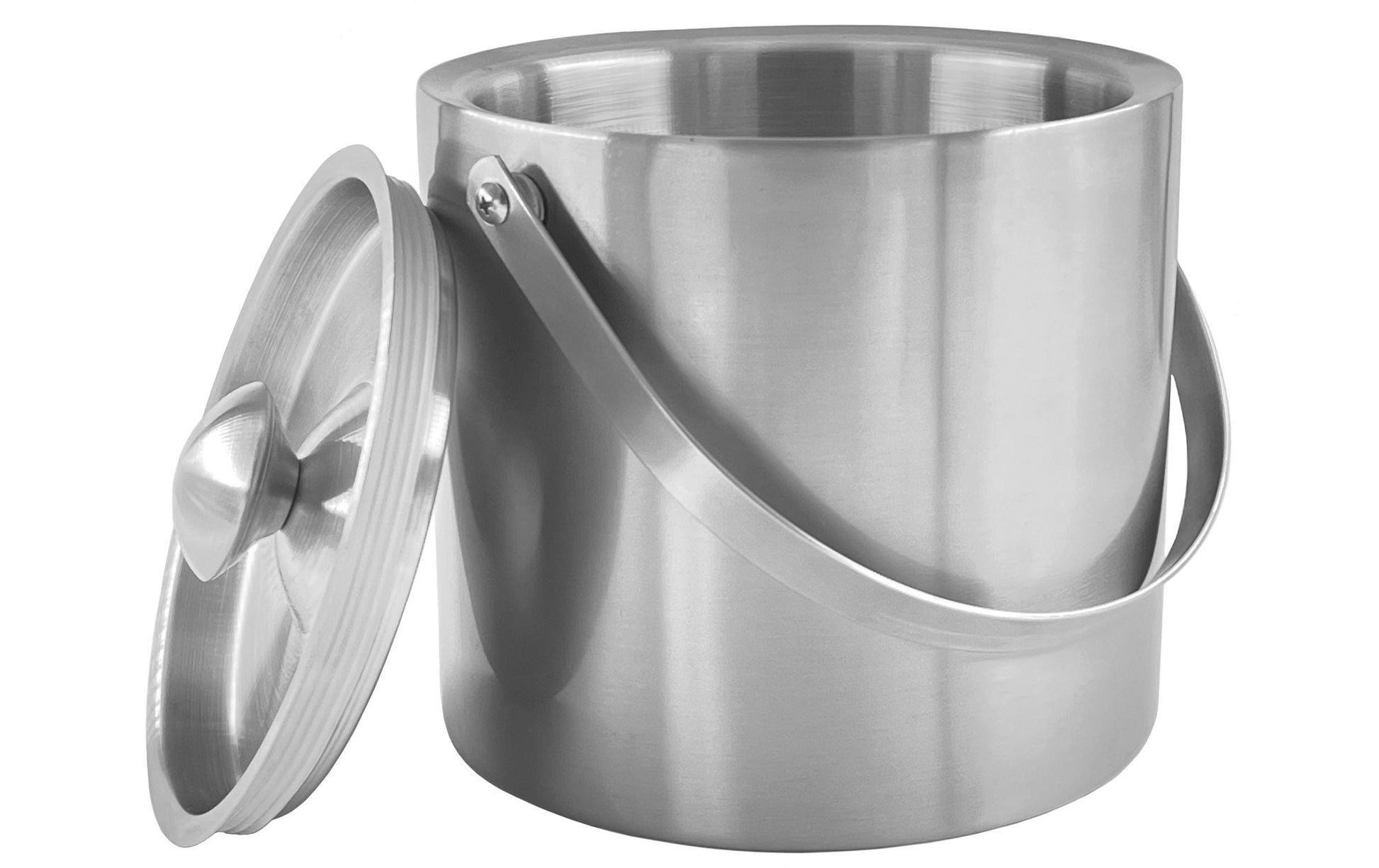 Vinart Weinkühler – 3 l, Ø 19 × 19 cm, Aluminium, doppelwandig, mit Griffen, Deckel, spülmaschinenfest