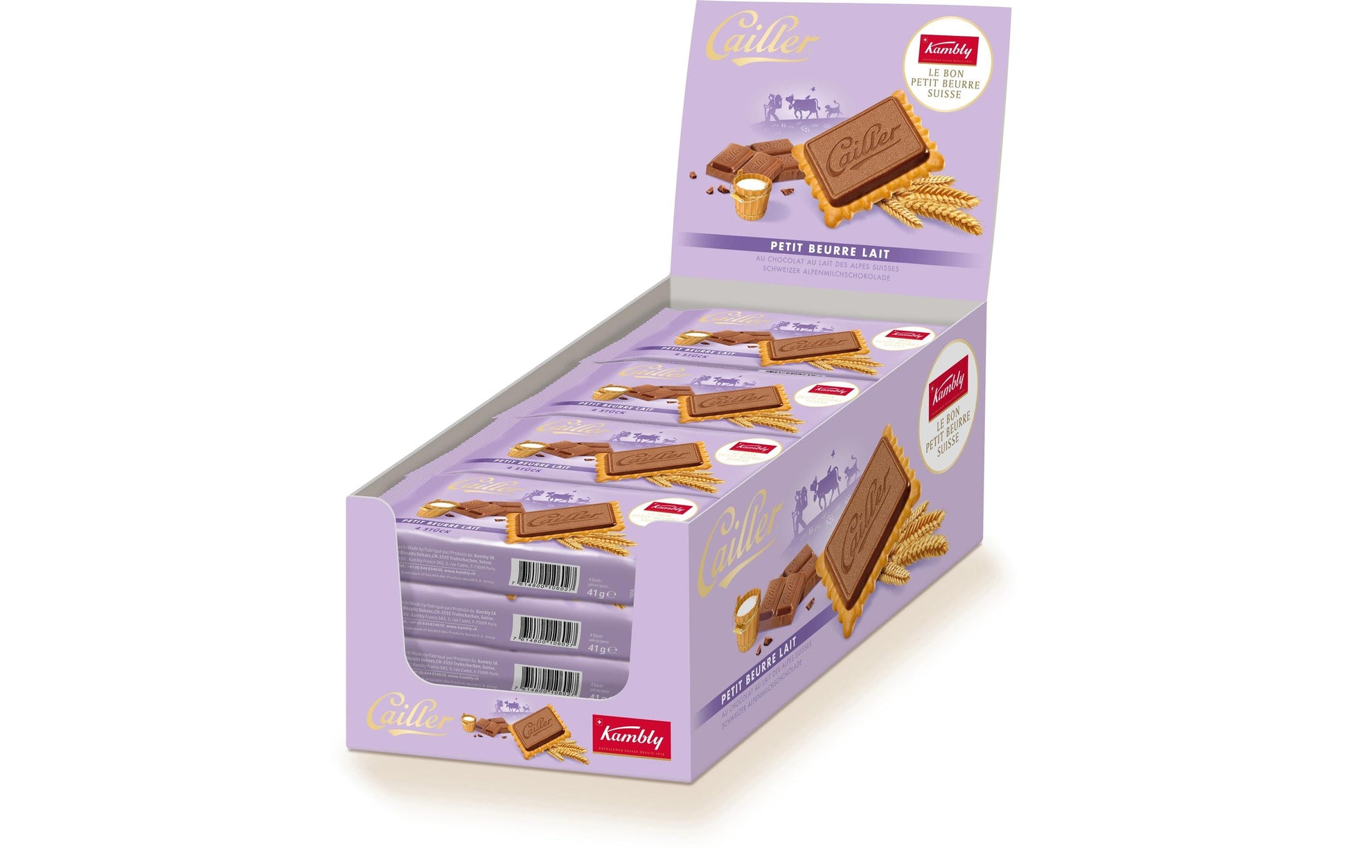 Kambly Petit Beurre – Plätzchen mit Milchschokolade, 16 × 41 g (656 g)