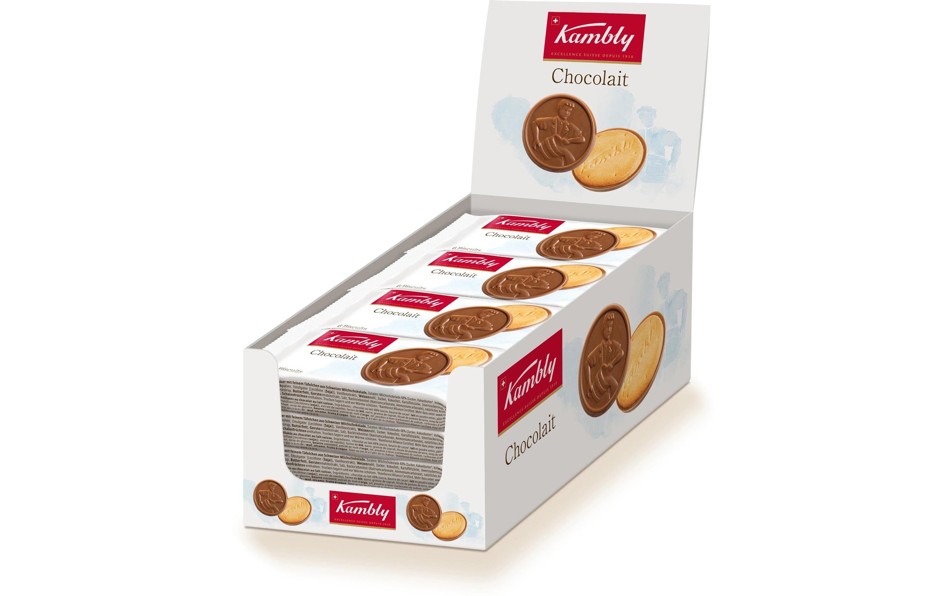 Kambly Chocolait Guetzli – Schokolade – 16 × 37 g