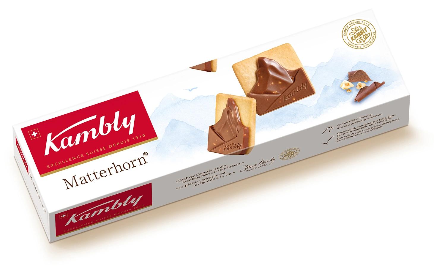 Kambly Matterhorn Guetzli – Schokolade & Nougat – 100 g