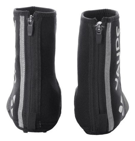 Vaude – Posta Fahrrad-Schuhüberzieher – Grösse 47–49 – Schwarz, winddicht, wasserfest, reflektierend