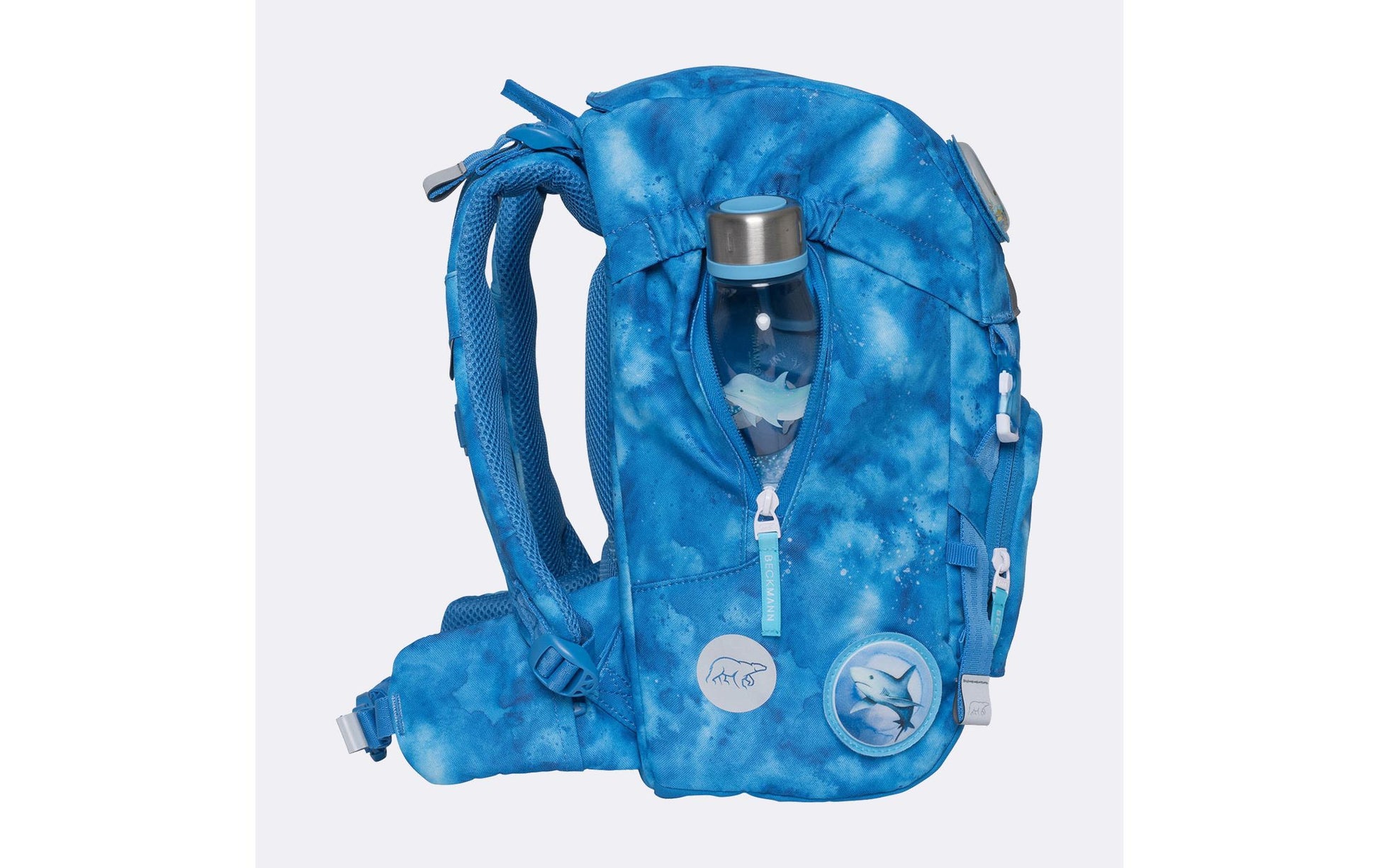 Beckmann Classic – Schulrucksack-Set 6-teilig, Ocean, 22 l, 24×37×25 cm