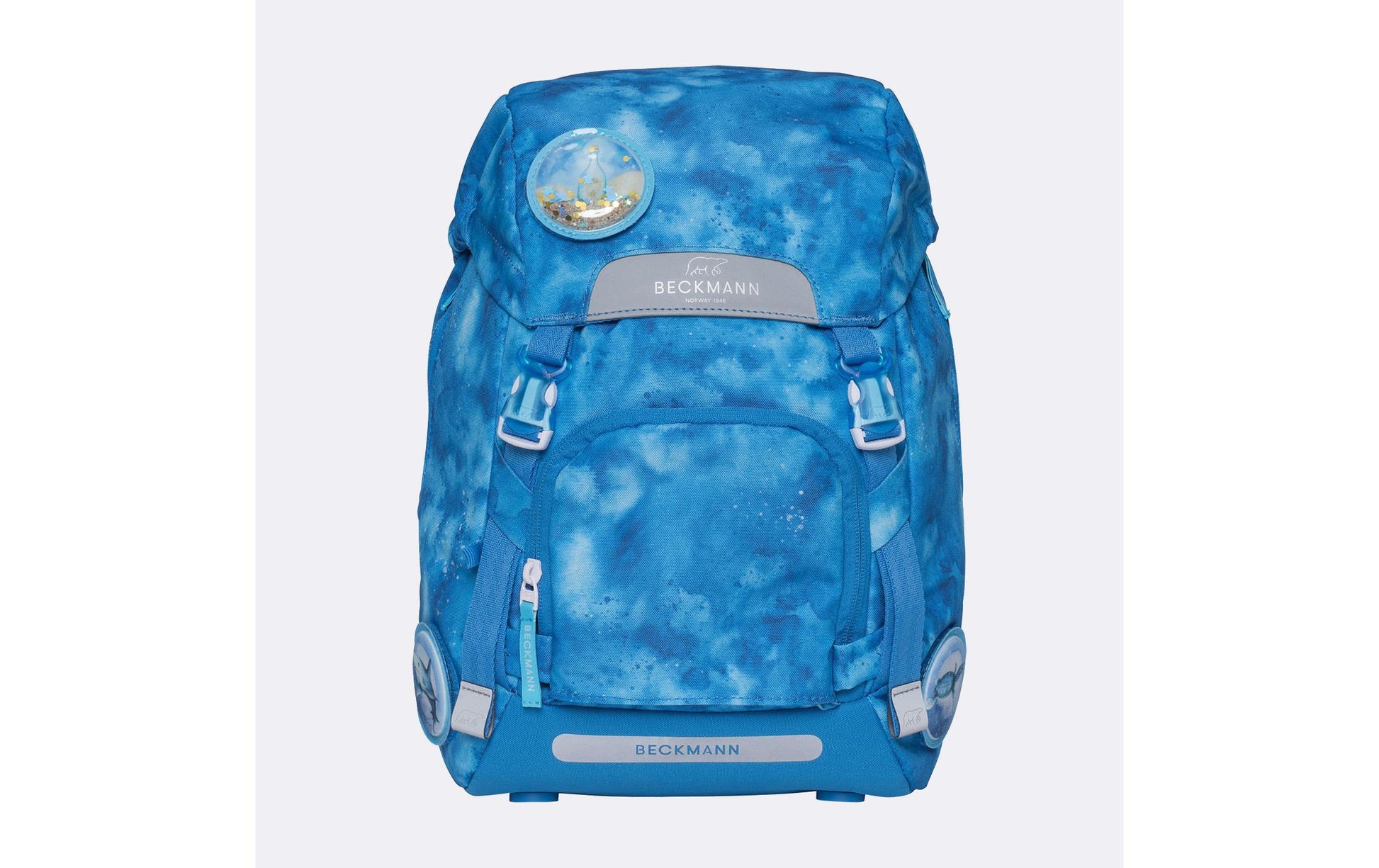Beckmann Classic – Schulrucksack-Set 6-teilig, Ocean, 22 l, 24×37×25 cm