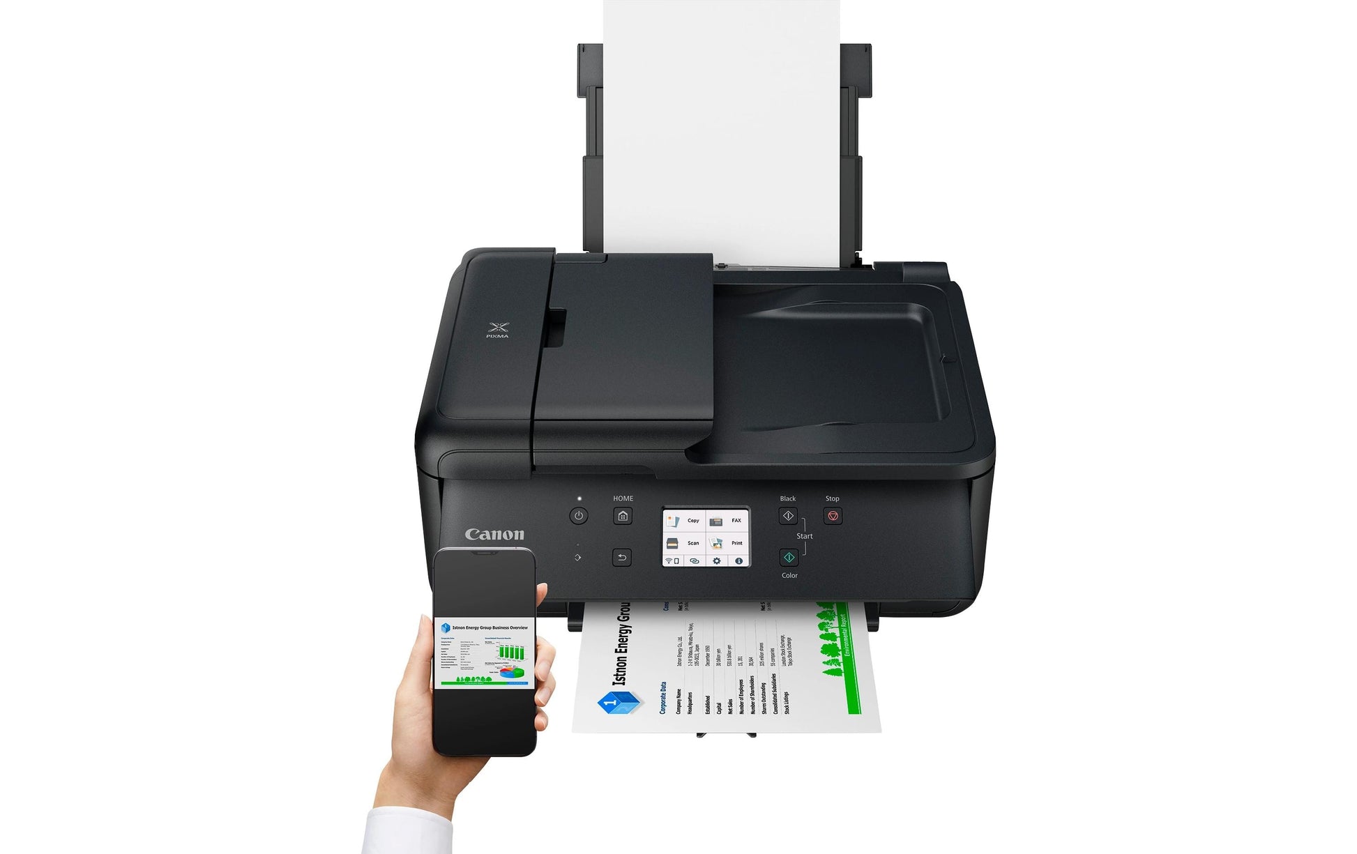 Canon Pixma TR7650 – Farbiges Tintenstrahl-MFP A4, 4-in-1 – WLAN – Duplex, ADF – 15 S./Min. S/W, 10 S./Min. Farbe