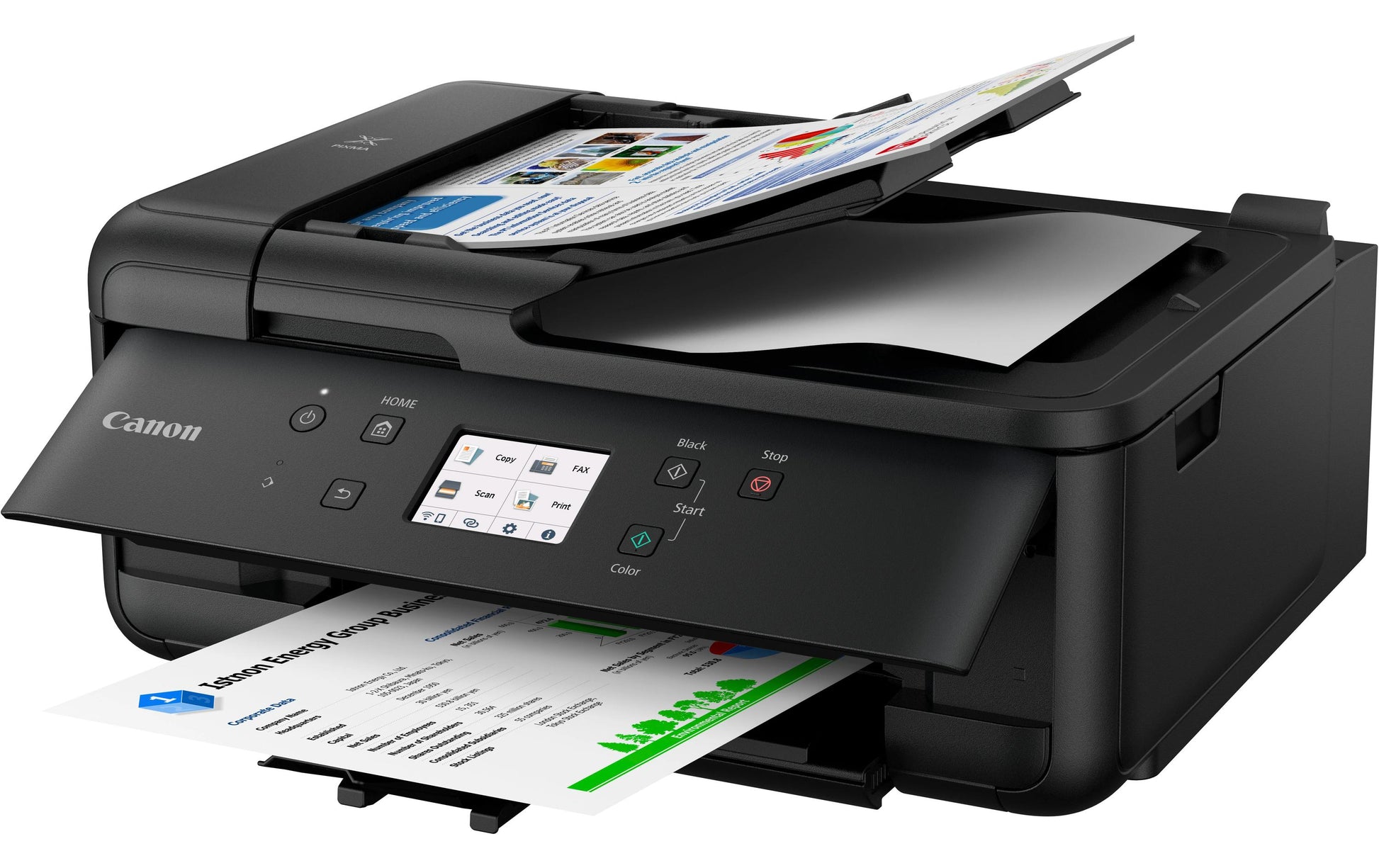 Canon Pixma TR7650 – Farbiges Tintenstrahl-MFP A4, 4-in-1 – WLAN – Duplex, ADF – 15 S./Min. S/W, 10 S./Min. Farbe