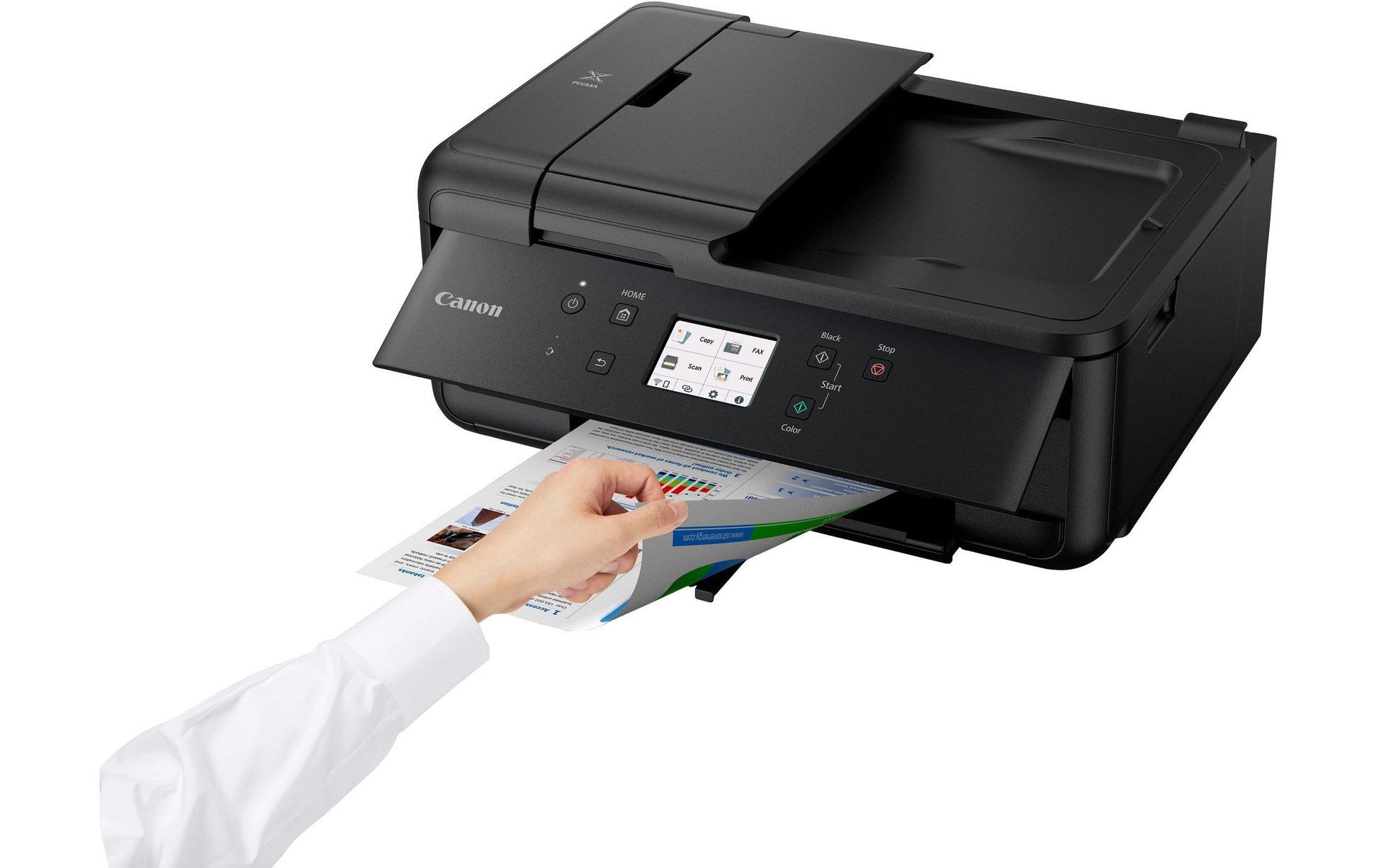 Canon Pixma TR7650 – Farbiges Tintenstrahl-MFP A4, 4-in-1 – WLAN – Duplex, ADF – 15 S./Min. S/W, 10 S./Min. Farbe