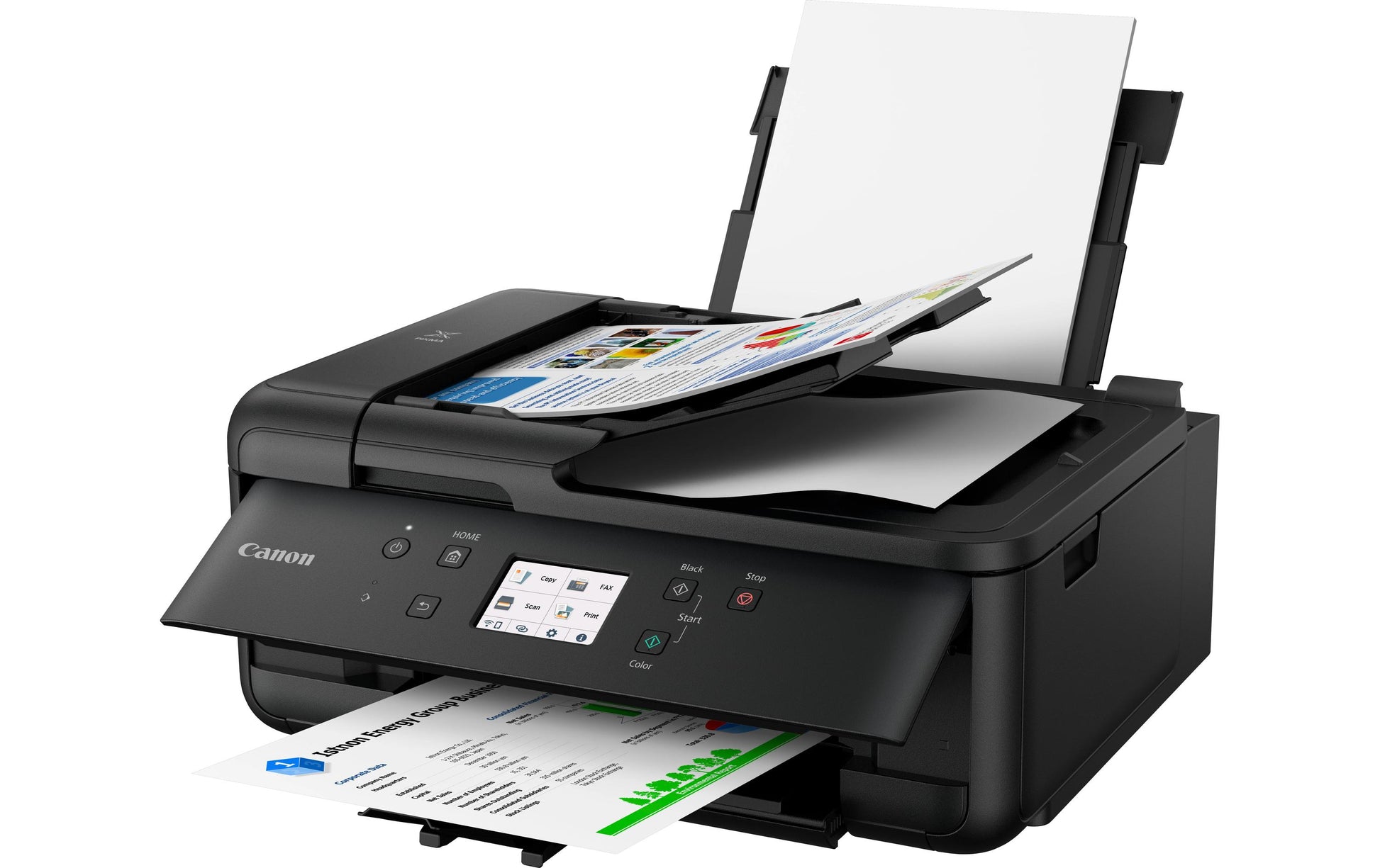 Canon Pixma TR7650 – Farbiges Tintenstrahl-MFP A4, 4-in-1 – WLAN – Duplex, ADF – 15 S./Min. S/W, 10 S./Min. Farbe