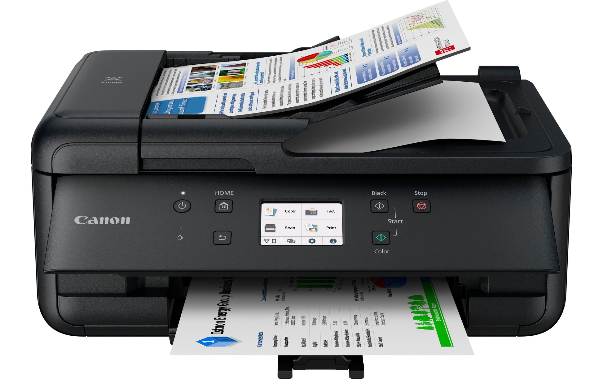 Canon Pixma TR7650 – Farbiges Tintenstrahl-MFP A4, 4-in-1 – WLAN – Duplex, ADF – 15 S./Min. S/W, 10 S./Min. Farbe