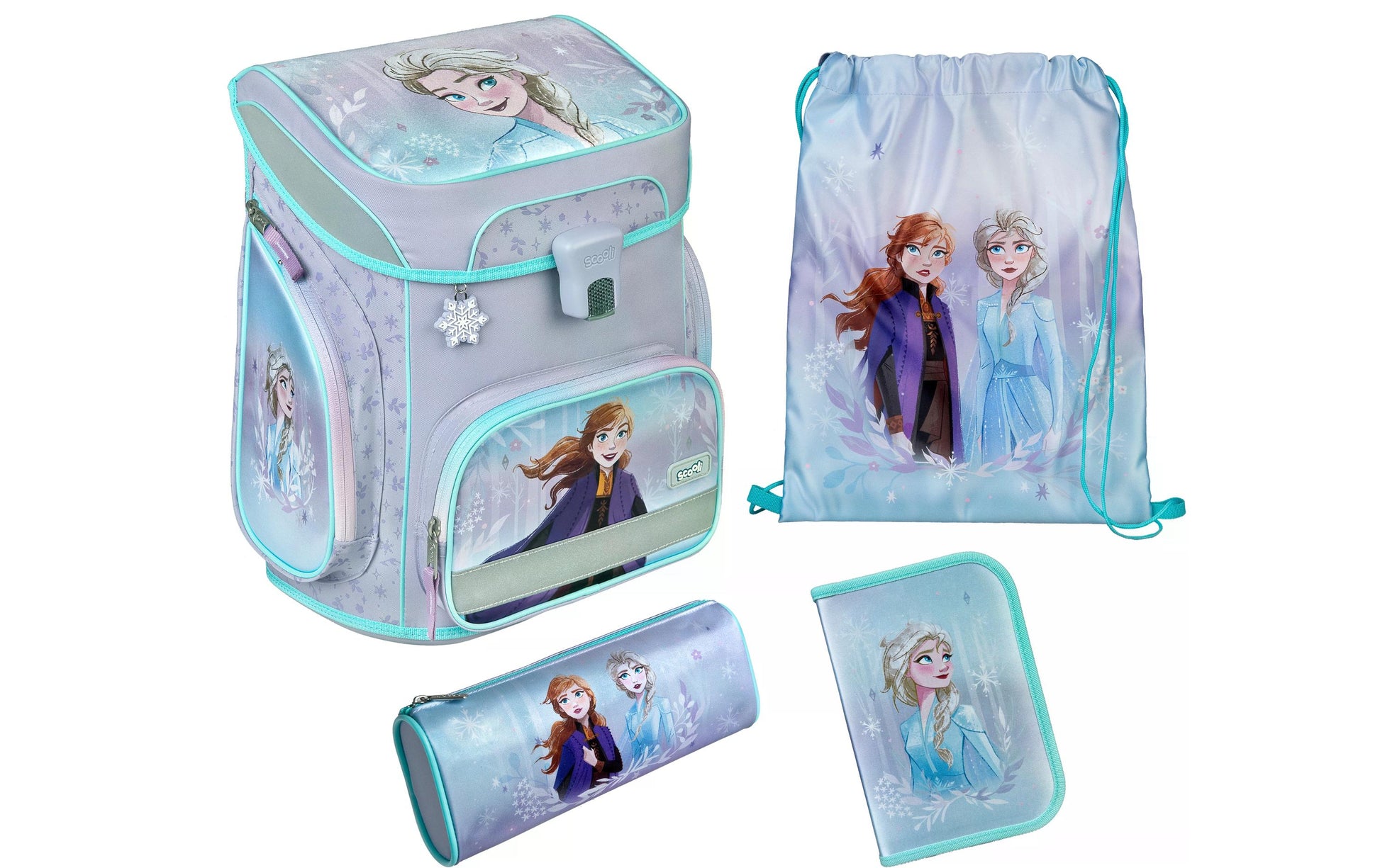 Scooli Schulrucksack-Set 5-teilig, Frozen, 18 l
