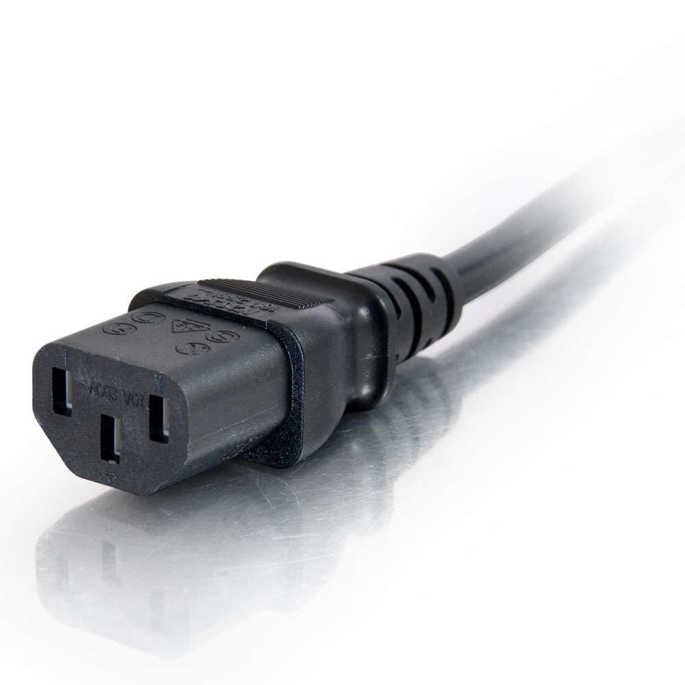 C2G Netzkabel – Schuko (CEE 7/7), 1 m, schwarz