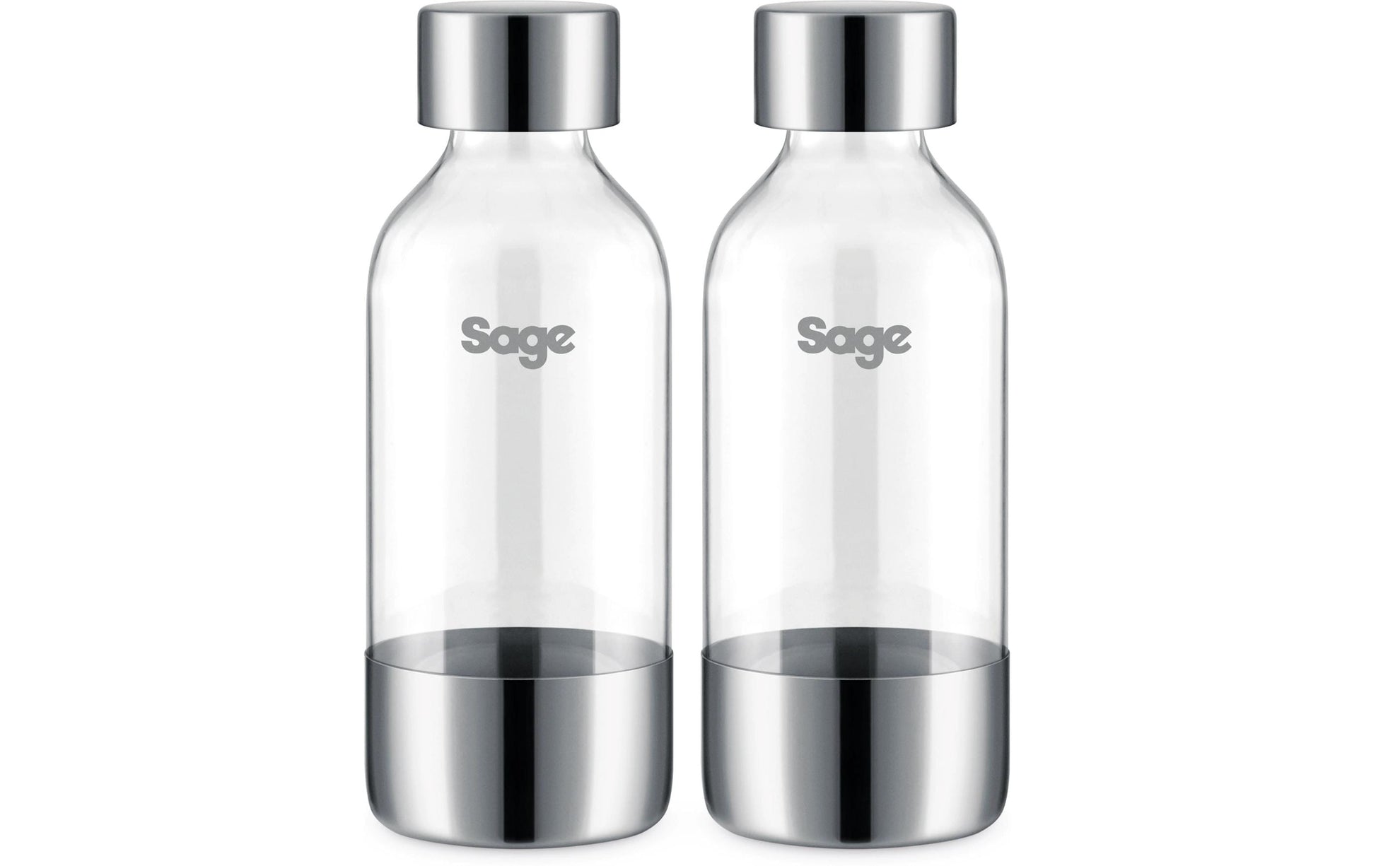 Sage Karbonisiererflasche 600 ml – für InFizz Fusion (BCA800), 2 Stk., Kunststoff, Transparent