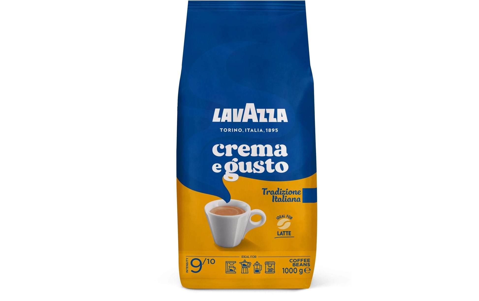 Lavazza Crema e Gusto Tradizione Italiana – Kaffeebohnen – Café Crème, 1 kg