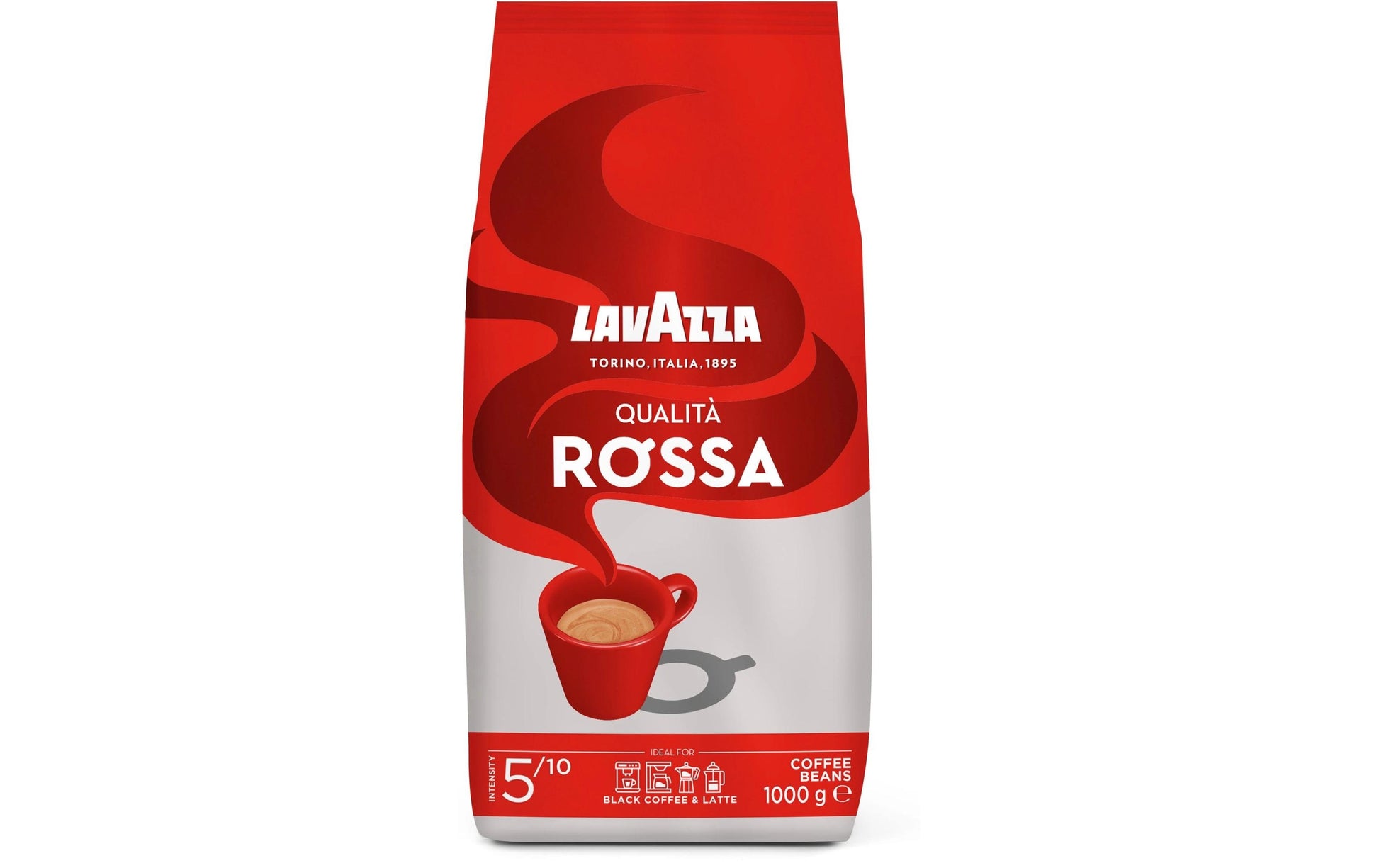 Lavazza Rossa – Kaffeebohnen – Espresso, 1 kg