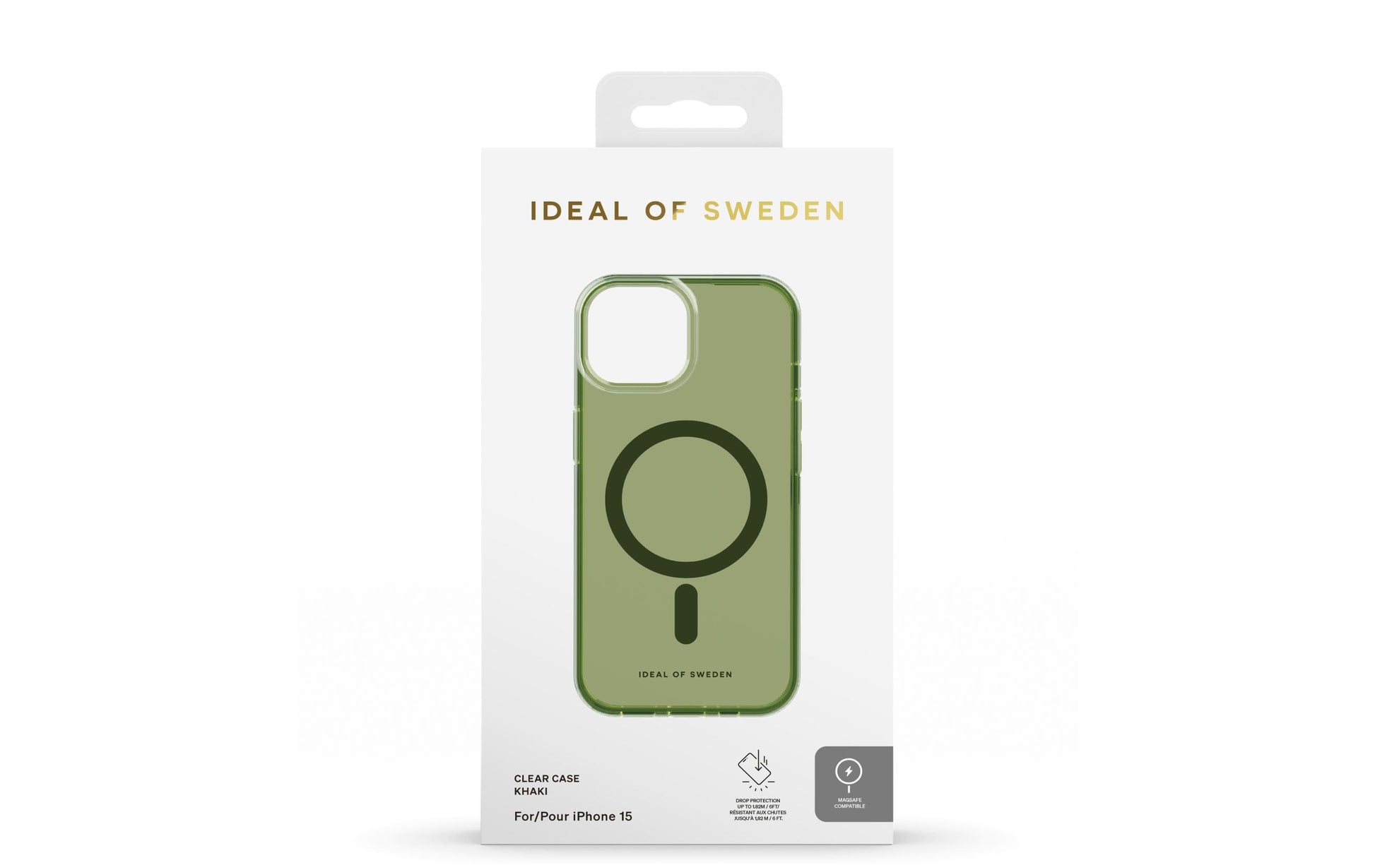 Ideal of Sweden – Backcover – für Apple iPhone 13–16e – Khaki Clear – TPU/PC – MagSafe-kompatibel