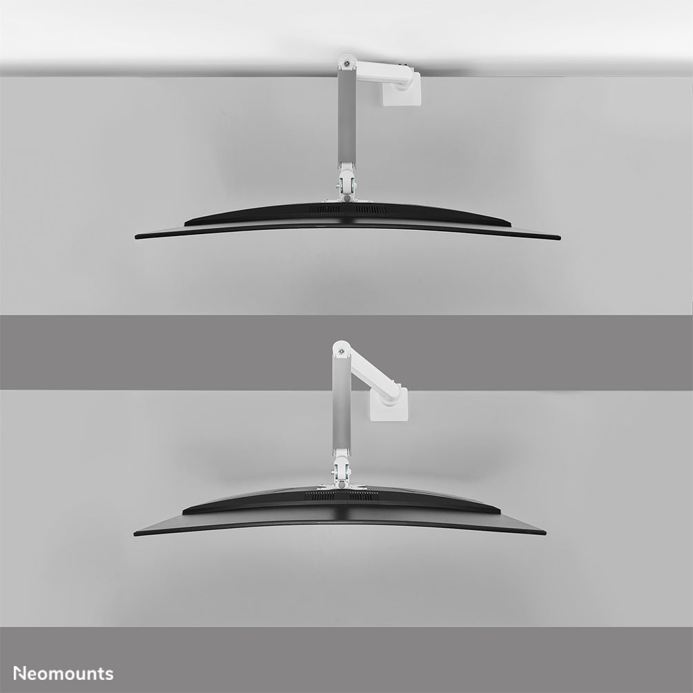 Neomounts DS70PLUS 450WH1 – Tischhalterung – bis 49", VESA 100 × 100 mm, 18 kg, neigbar, weiss