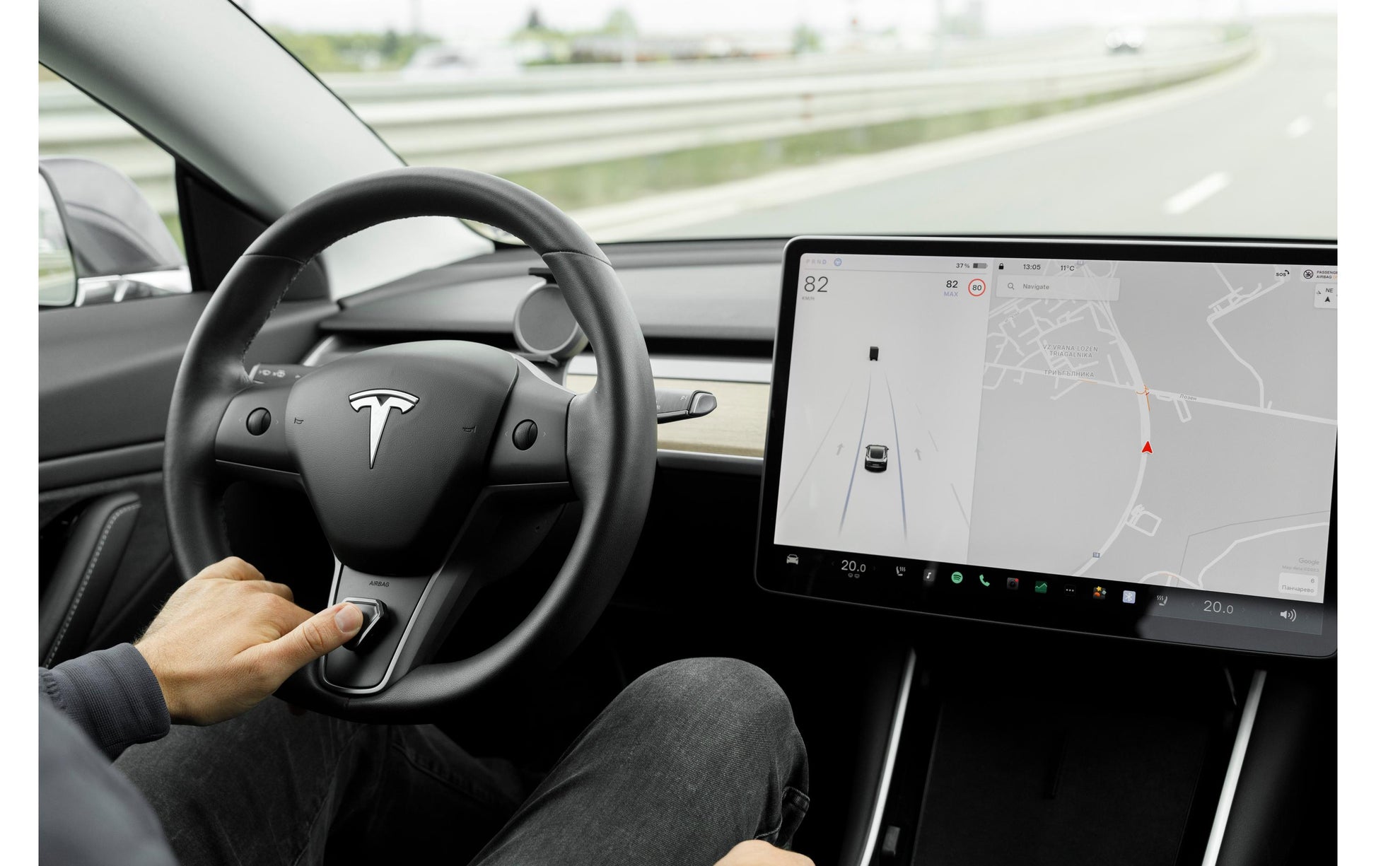 Enhance Smarte Knöpfe Commander Gen2 – für Tesla – 7 Stk. – Schwarz