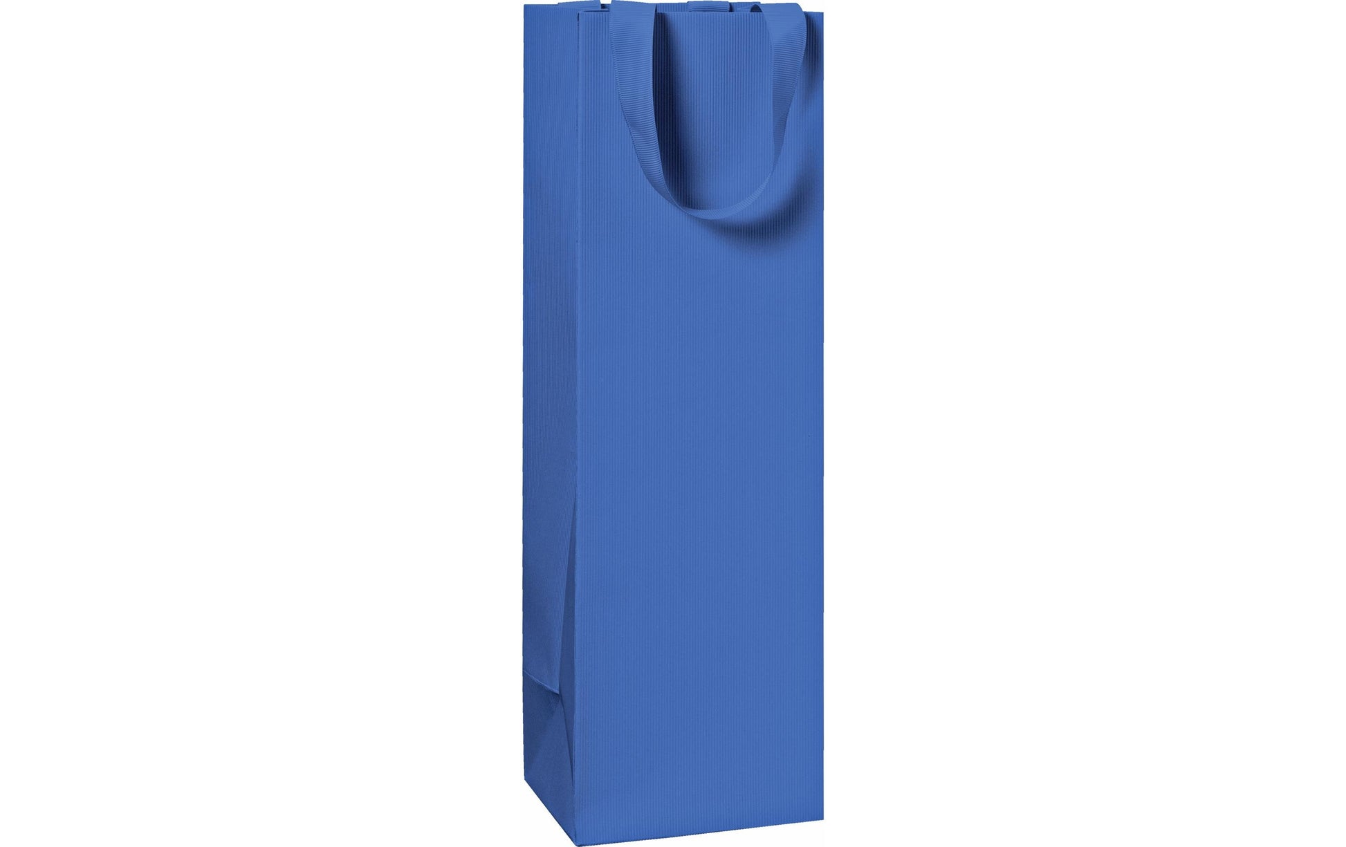 Stewo Flaschentüte – Dunkelblau, Papier, Strukturprägung, FSC-zertifiziert – 110 × 360 × 105 mm