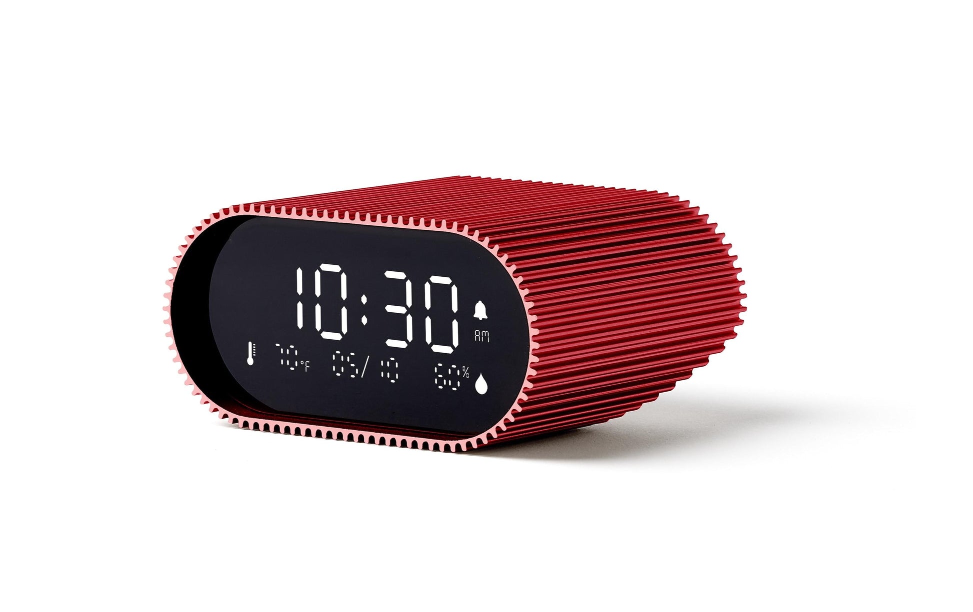 Lexon Wecker Ray Clock – digital, rot, Schlummerfunktion, Thermometer