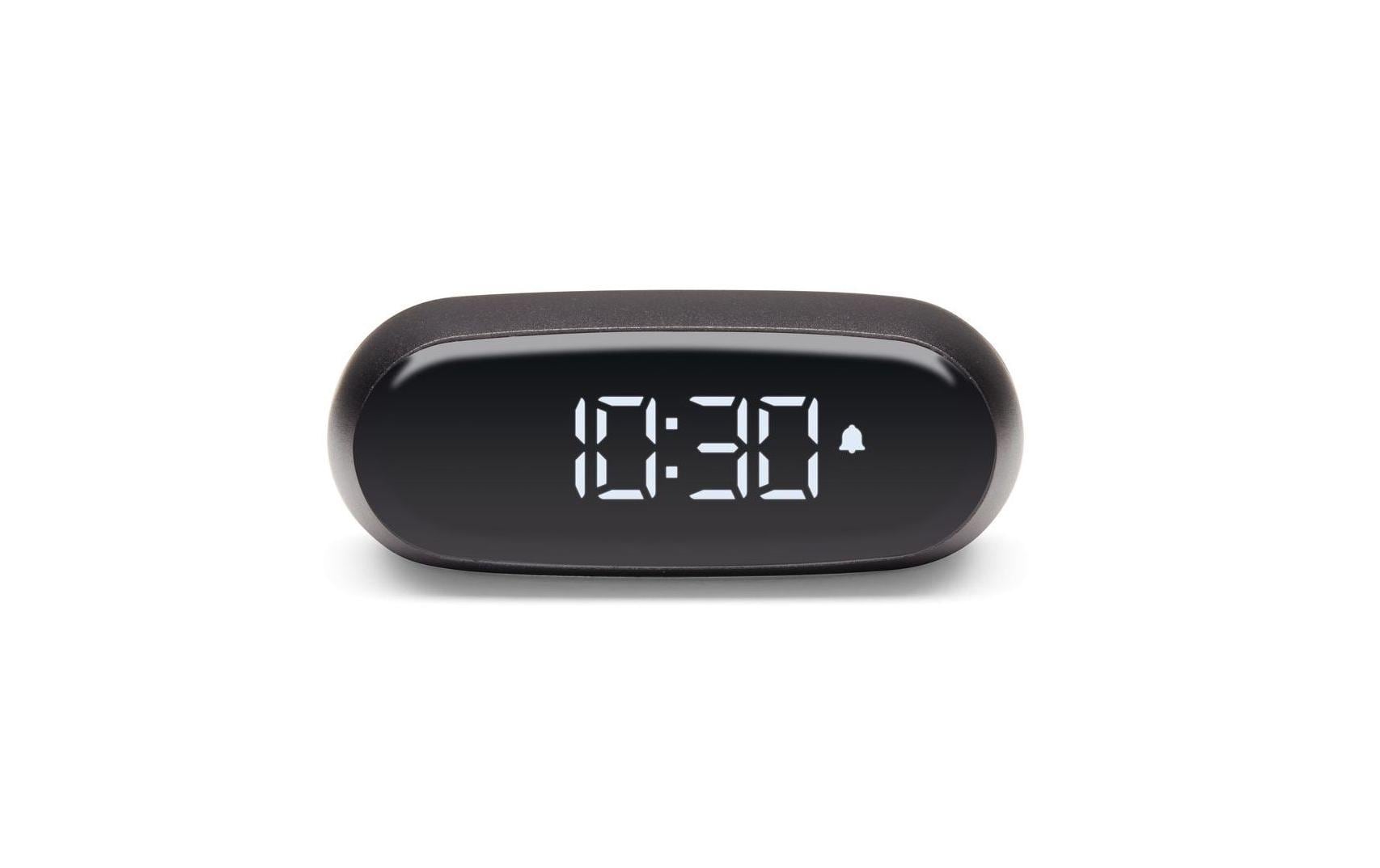 LEXON Minut Wecker – digital – 6,5 × 4,5 × 2,5 cm, dunkelgrau, USB, Schlummertaste