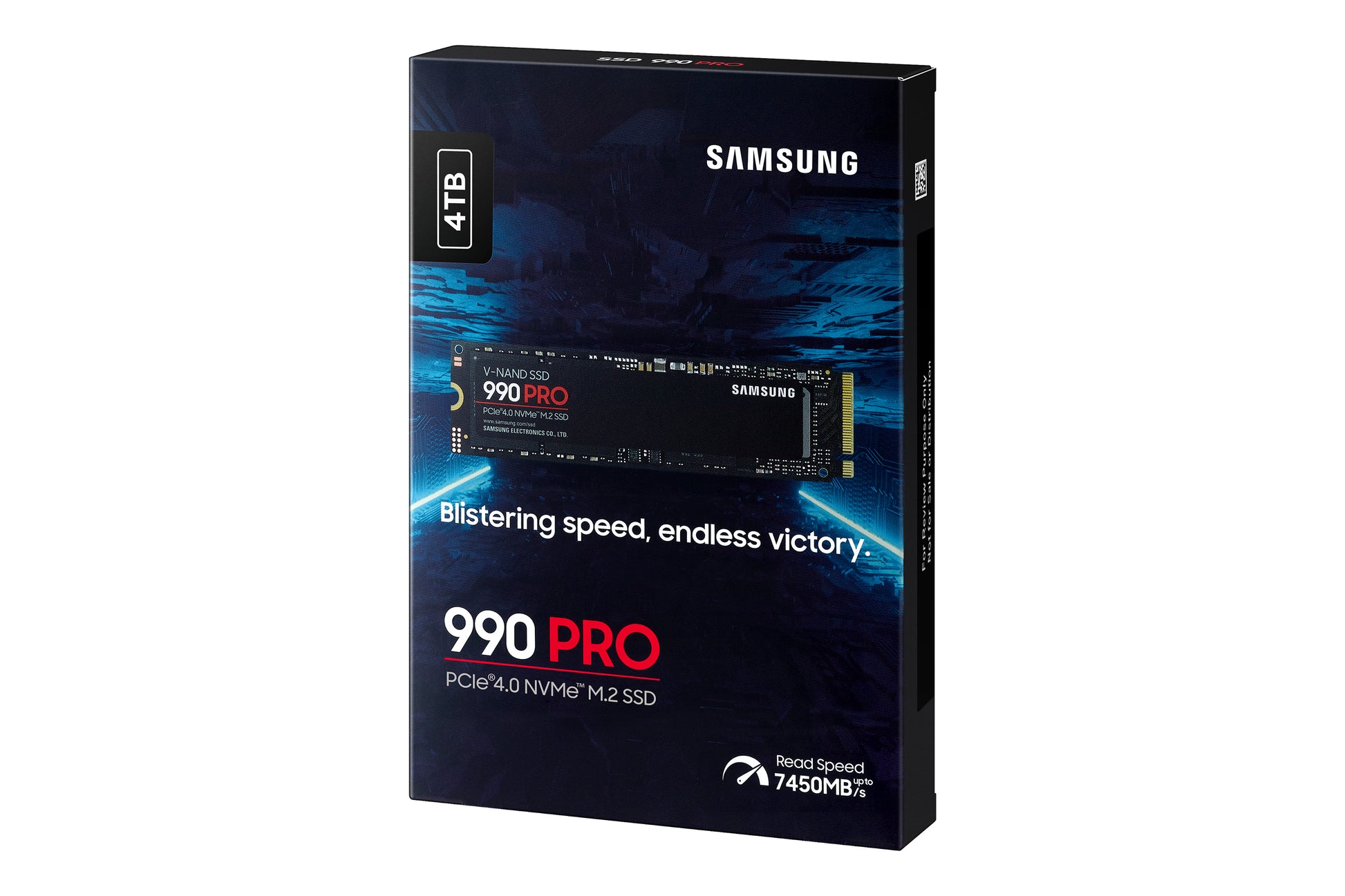 Samsung 990 PRO 4 TB – M.2 2280, PCIe 4.0 x4 NVMe, 7450/6900 MB/s