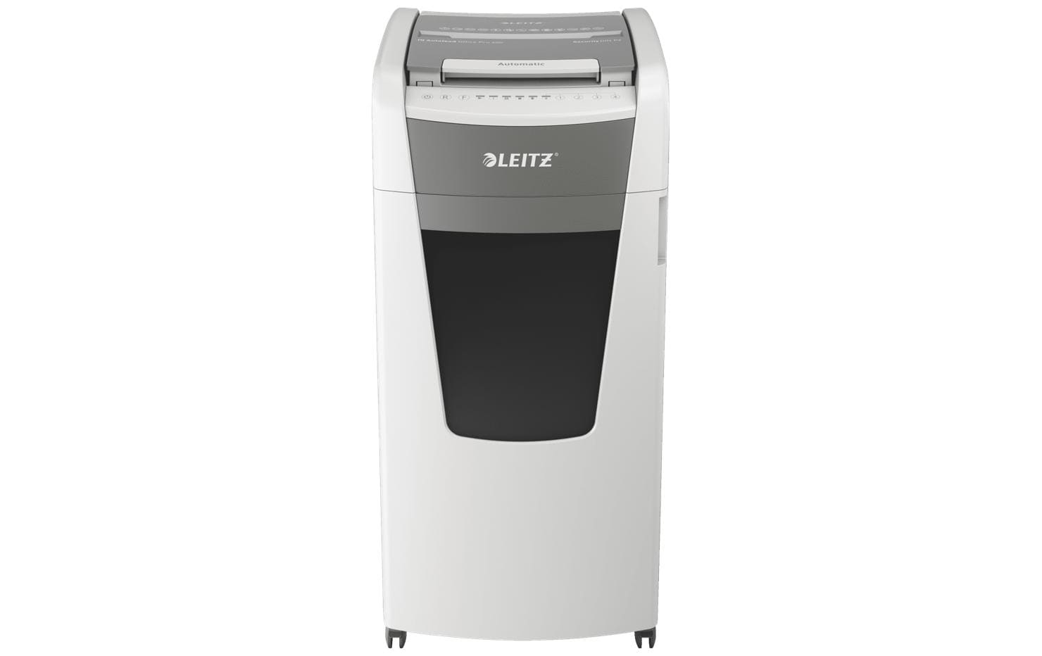 Leitz bürogeräte Leitz IQ Autofeed Office600 – Aktenvernichter mit Autofeed 600 Blatt, DIN P-4, Partikelschnitt 4 × 30 mm, 110