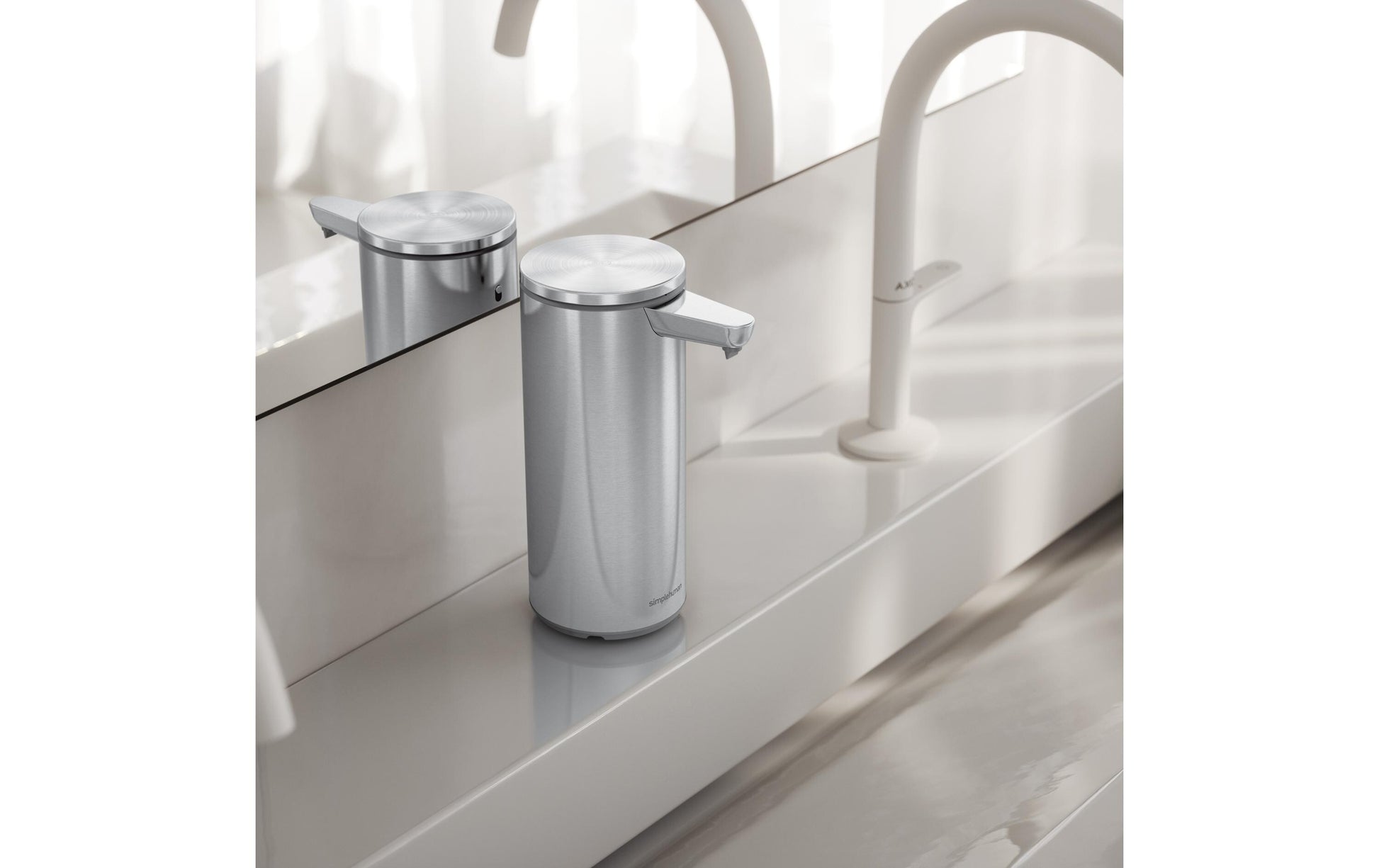 simplehuman ST1082 Seifenspender – Edelstahl, Silber matt – 266 ml
