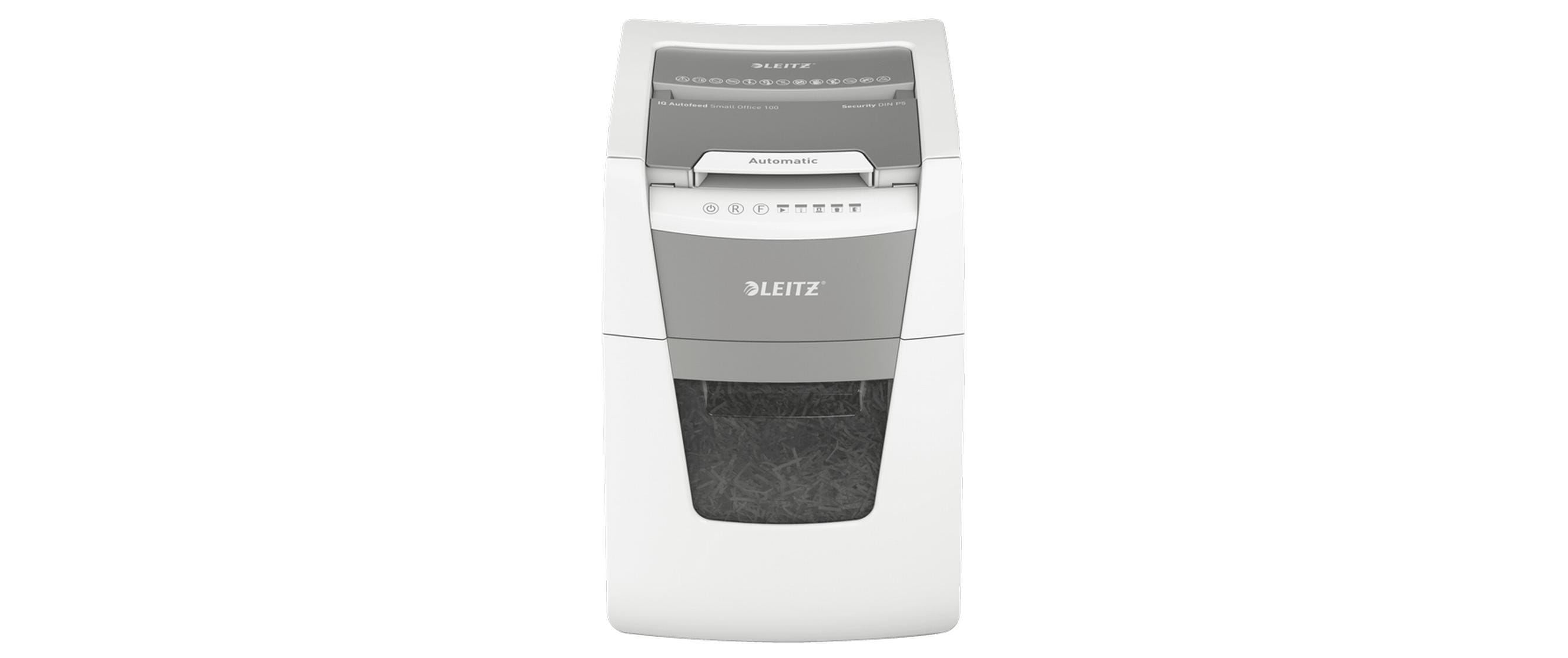 Leitz IQ Autofeed Office100 – 34 L Behälter, Sicherheitsstufe 5